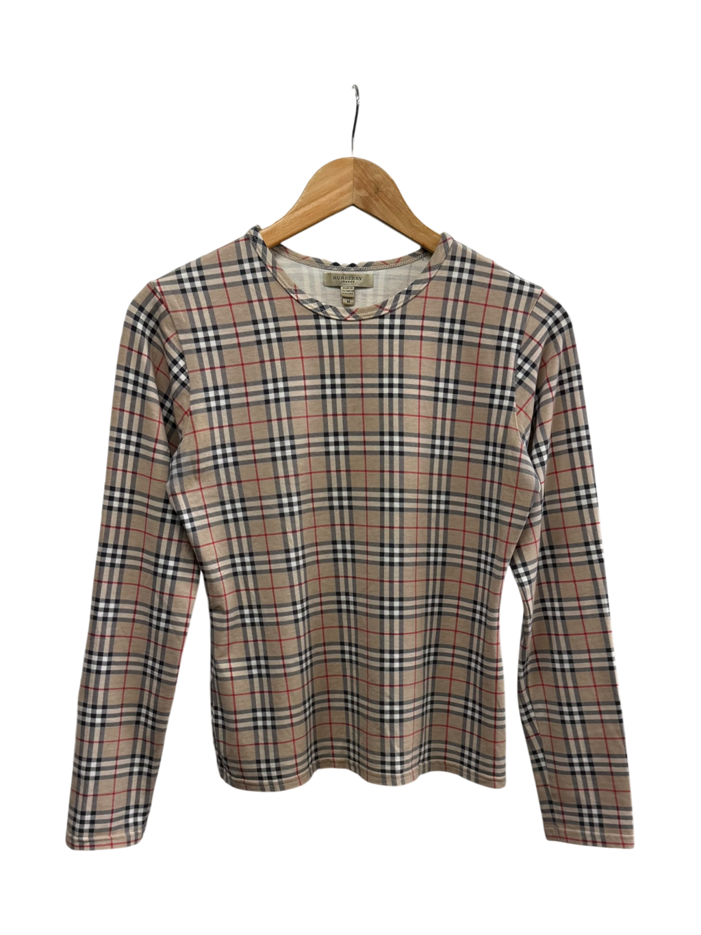 WMNS Vintage Burberry Nova Check L/S Top
