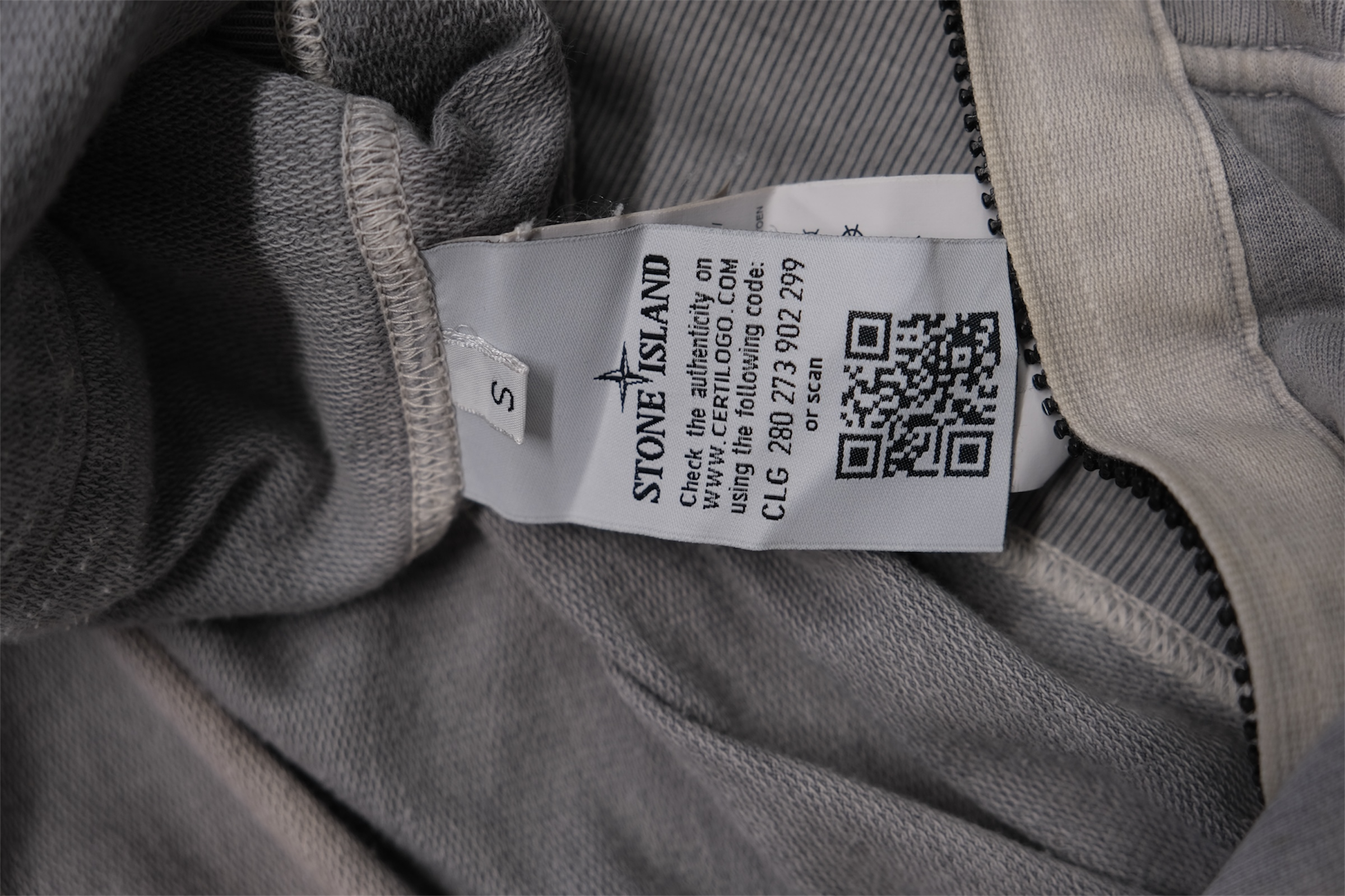 Stone Island zip up hoodie