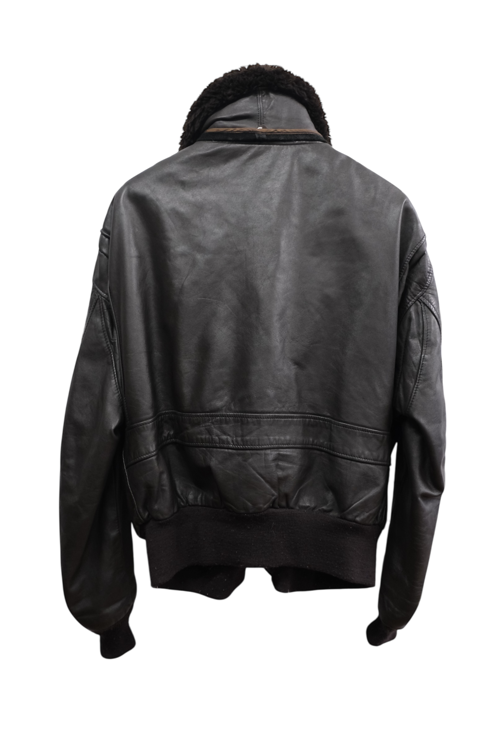 Schott Fur Lined Leather Jacket