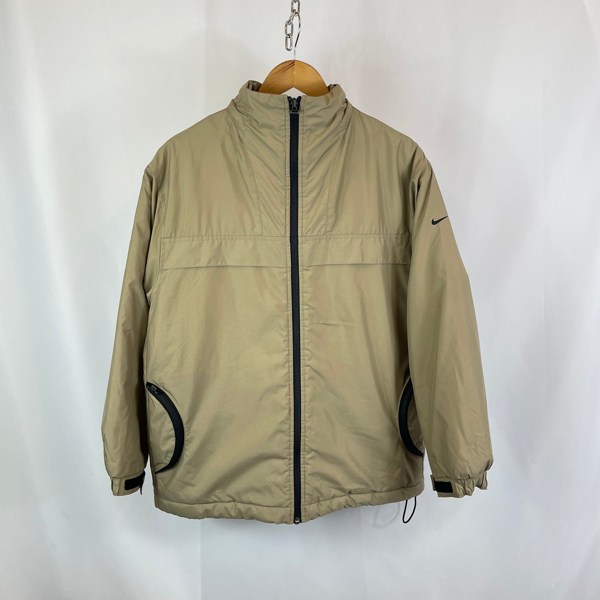 00s Nike Beige Swoosh Jacket (L)