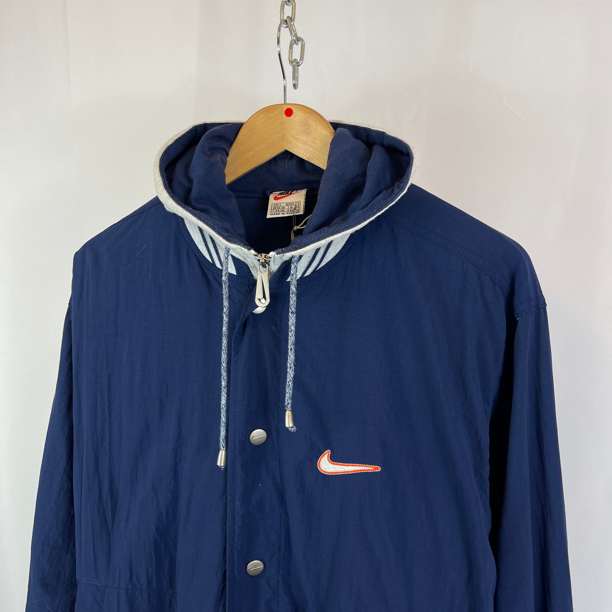 90s Nike Full Zip Hooded Jacket (S)