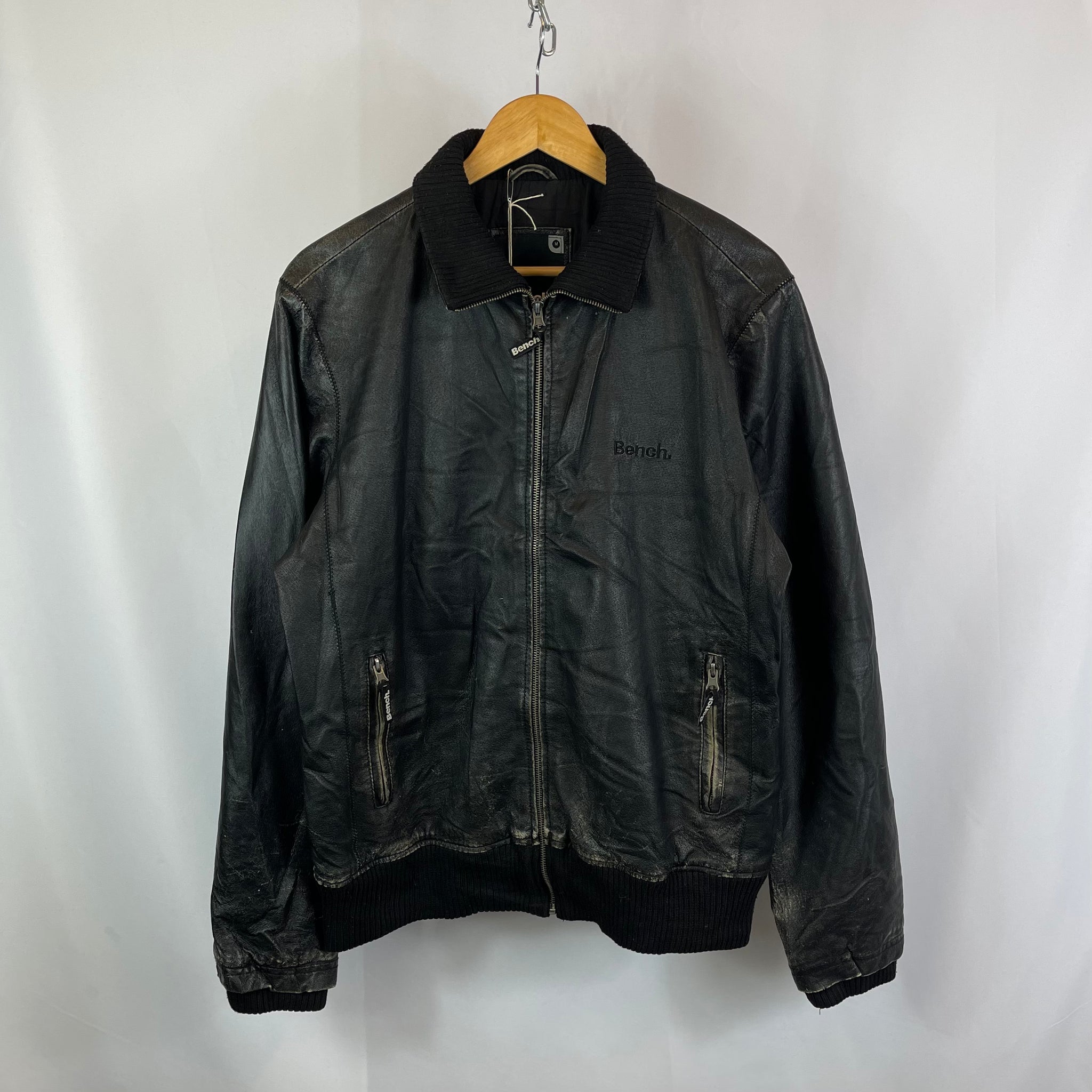 00s Bench Leather Jacket (M)