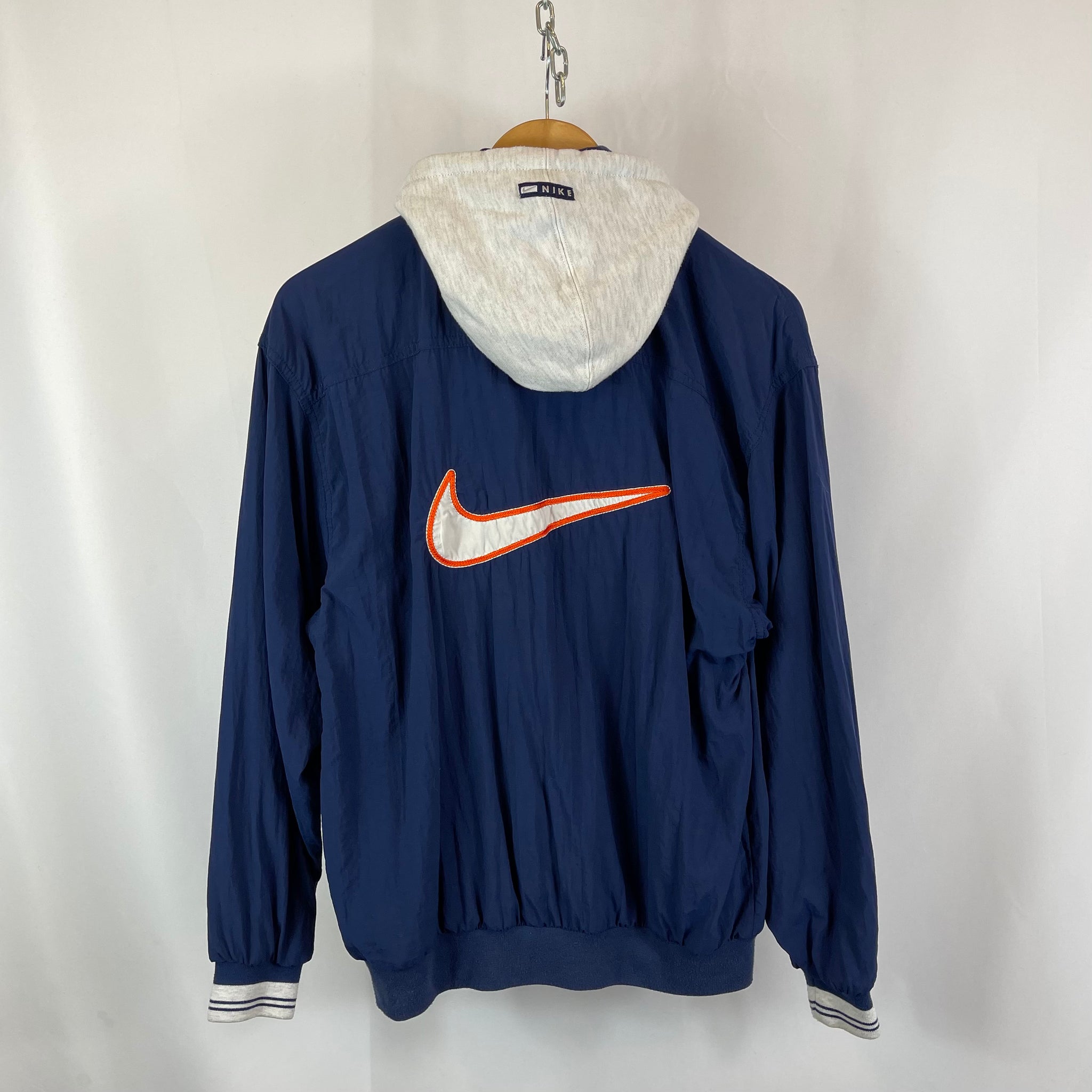 90s Nike Full Zip Hooded Jacket (S)