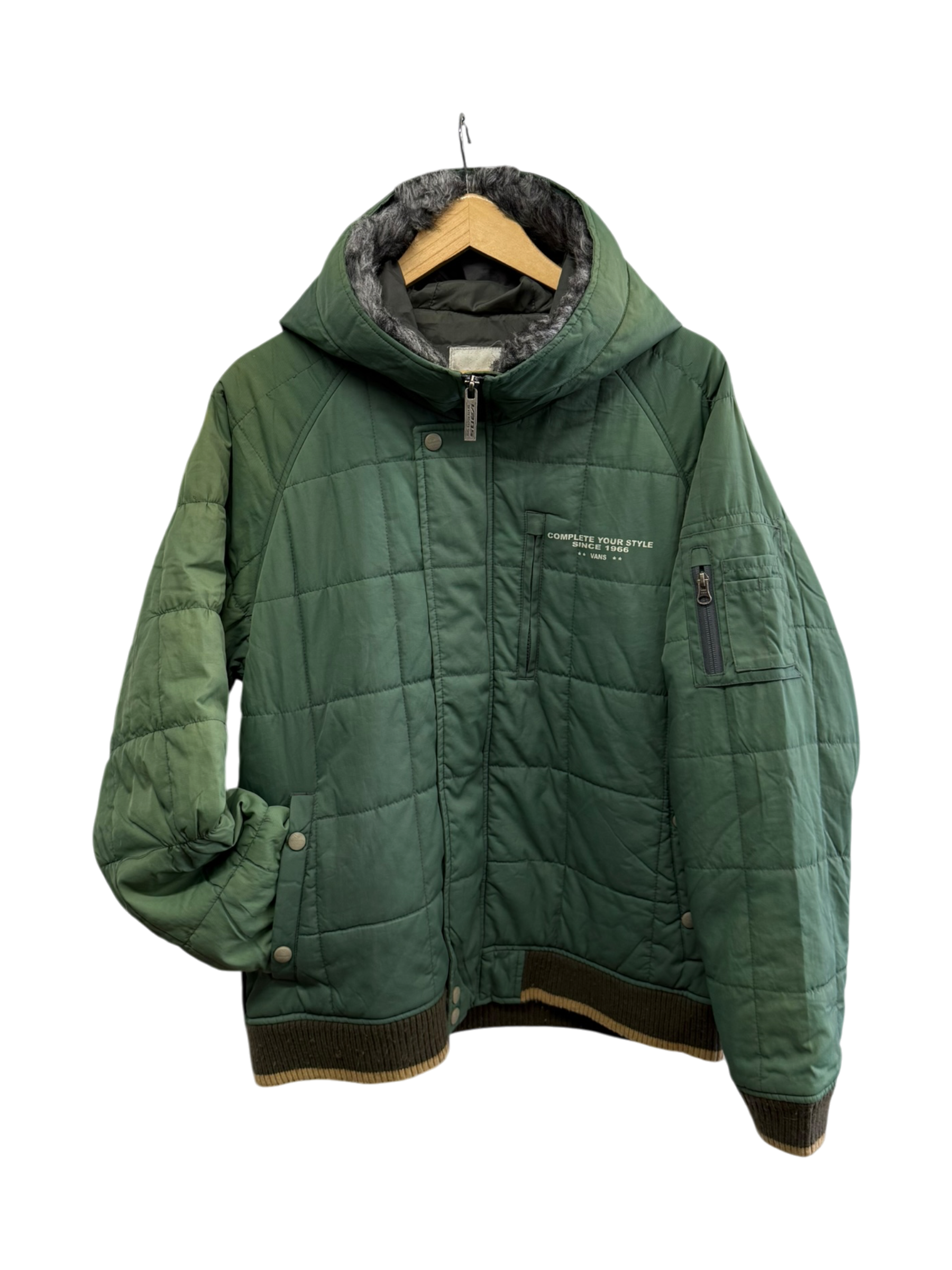 90s Vans Padded Fur Collar Jacket