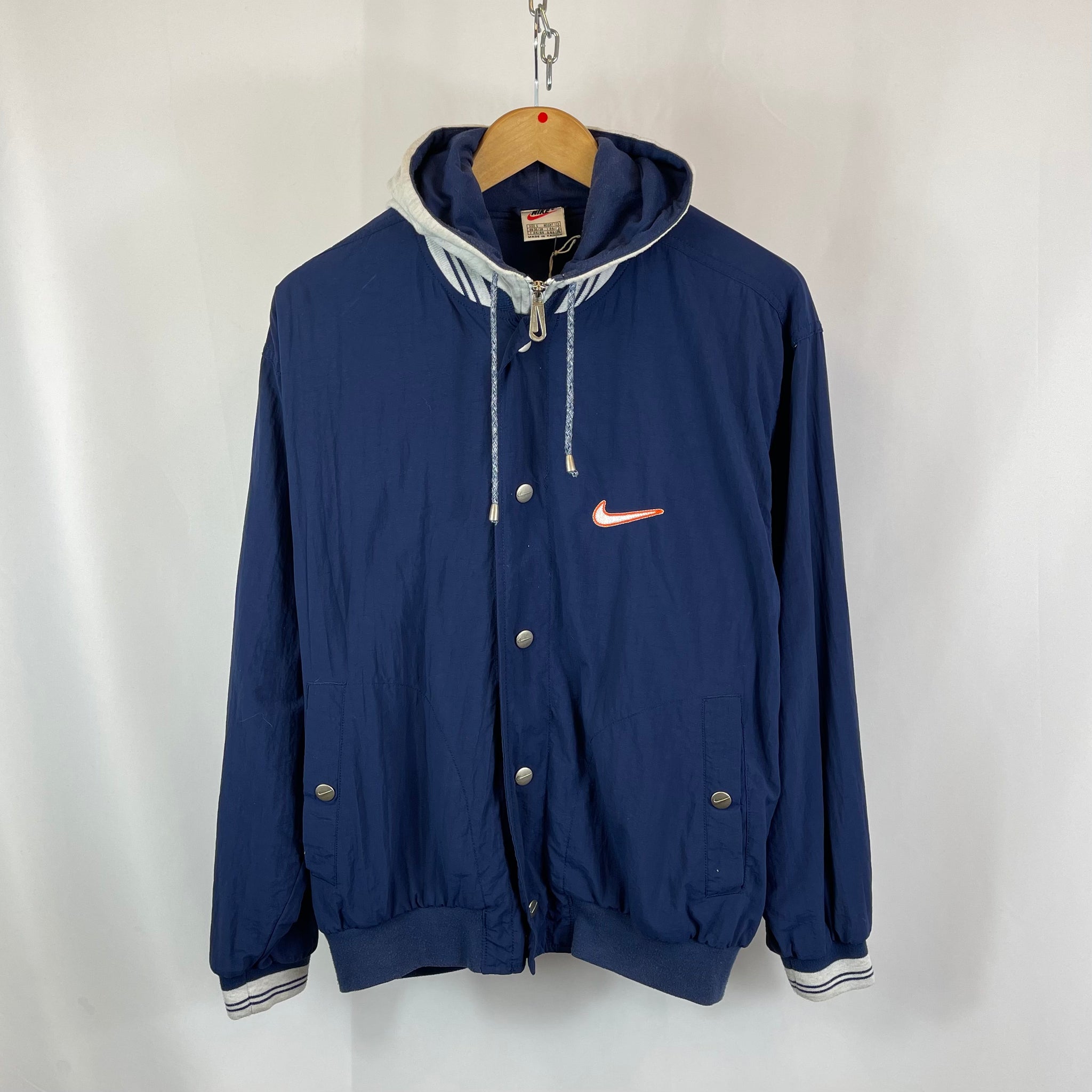 90s Nike Full Zip Hooded Jacket (S)