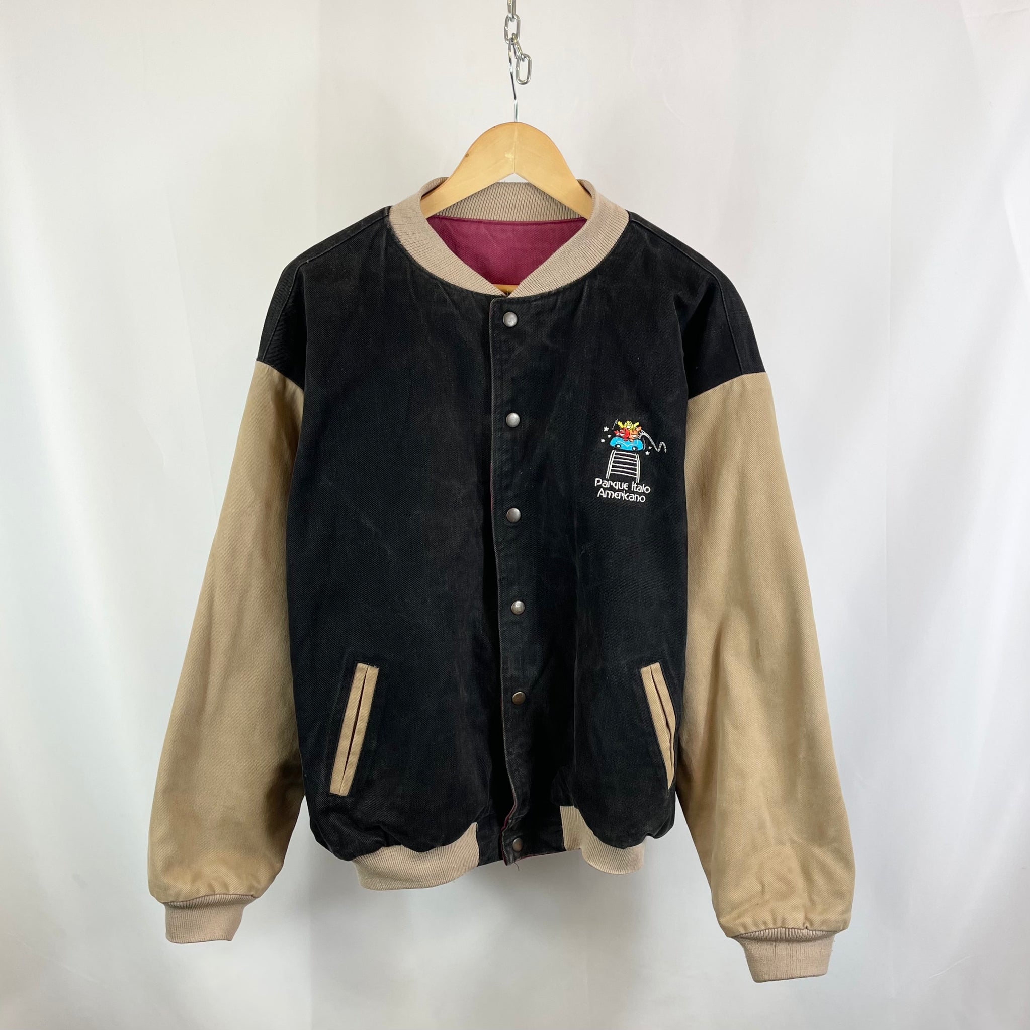 Vintage 90s Suede Bomber Jacket (L)