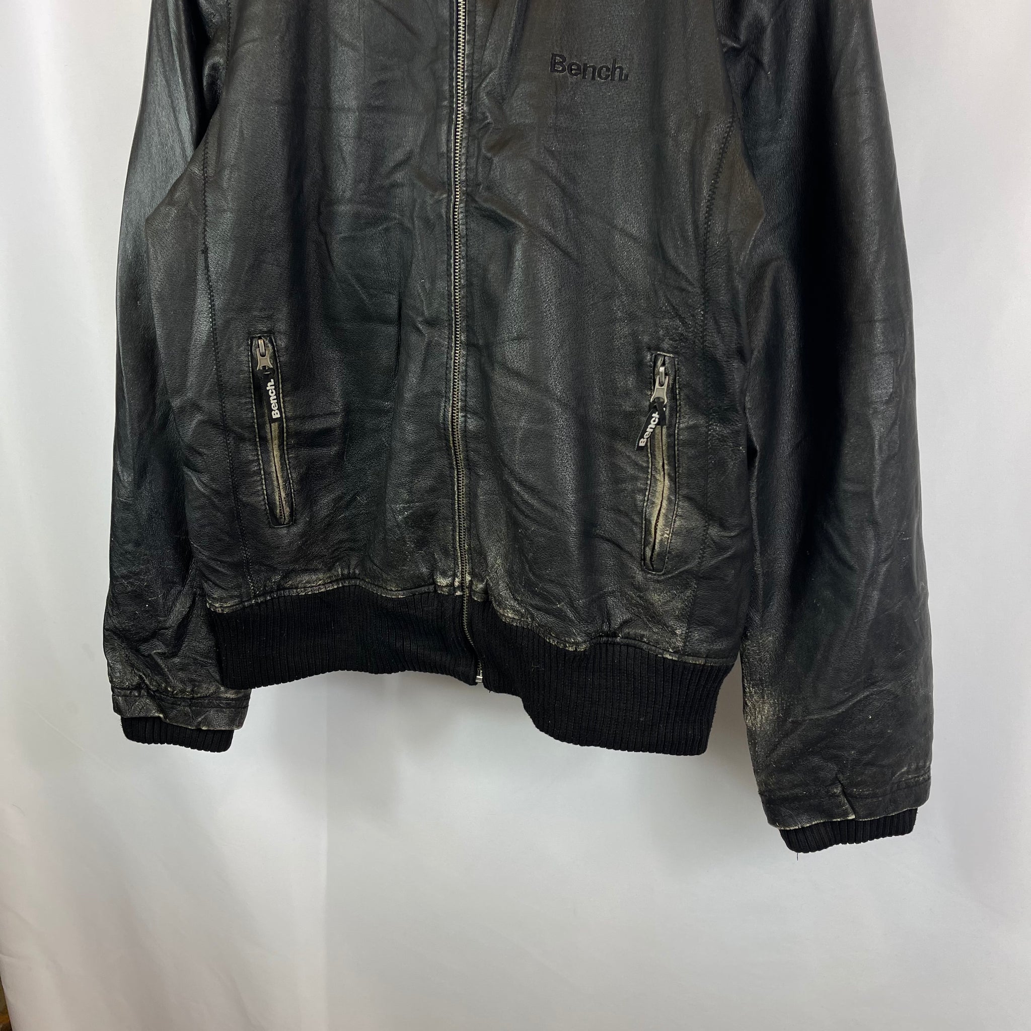 00s Bench Leather Jacket (M)