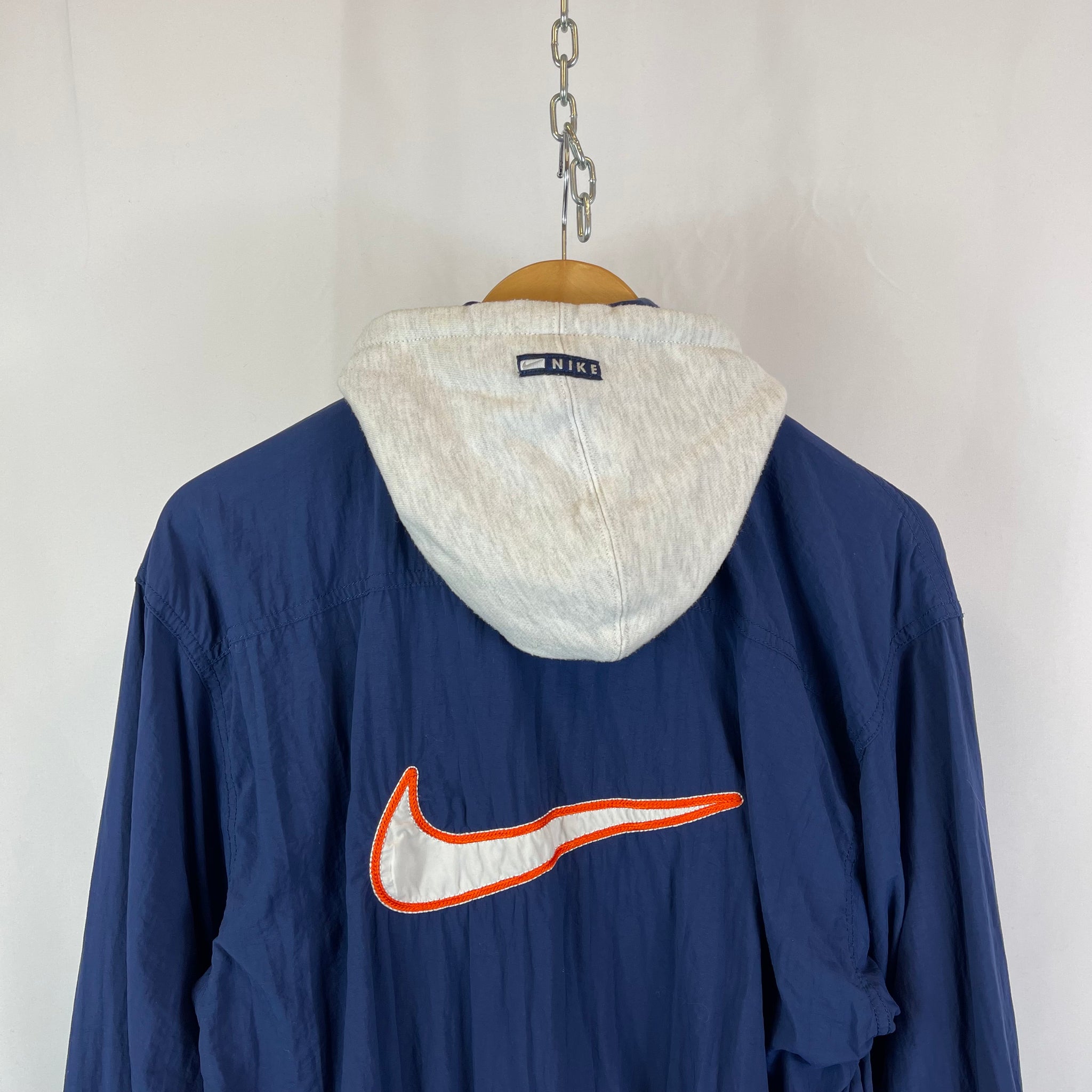 90s Nike Full Zip Hooded Jacket (S)