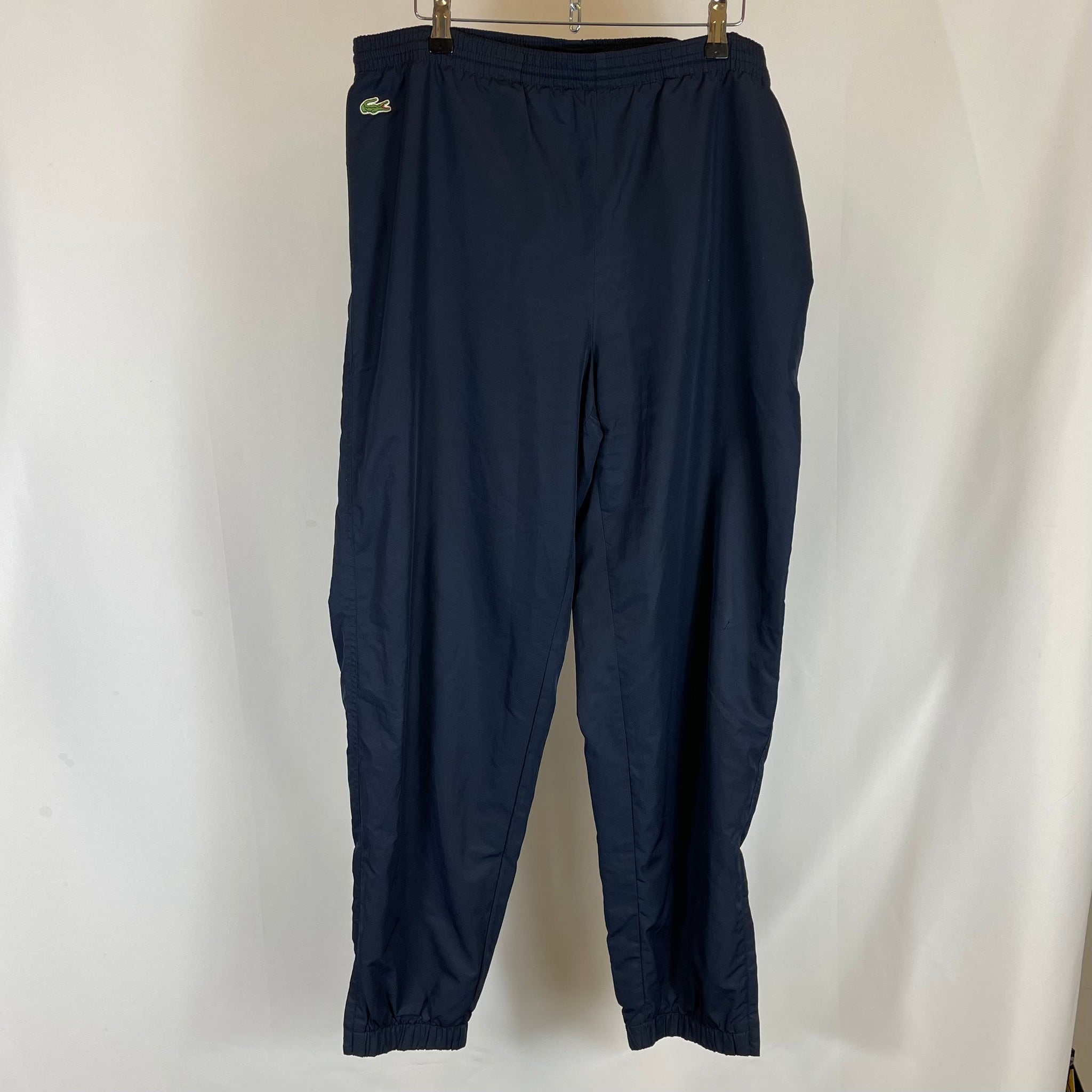 90s Lacoste Navy Jogger Bottms (XL)