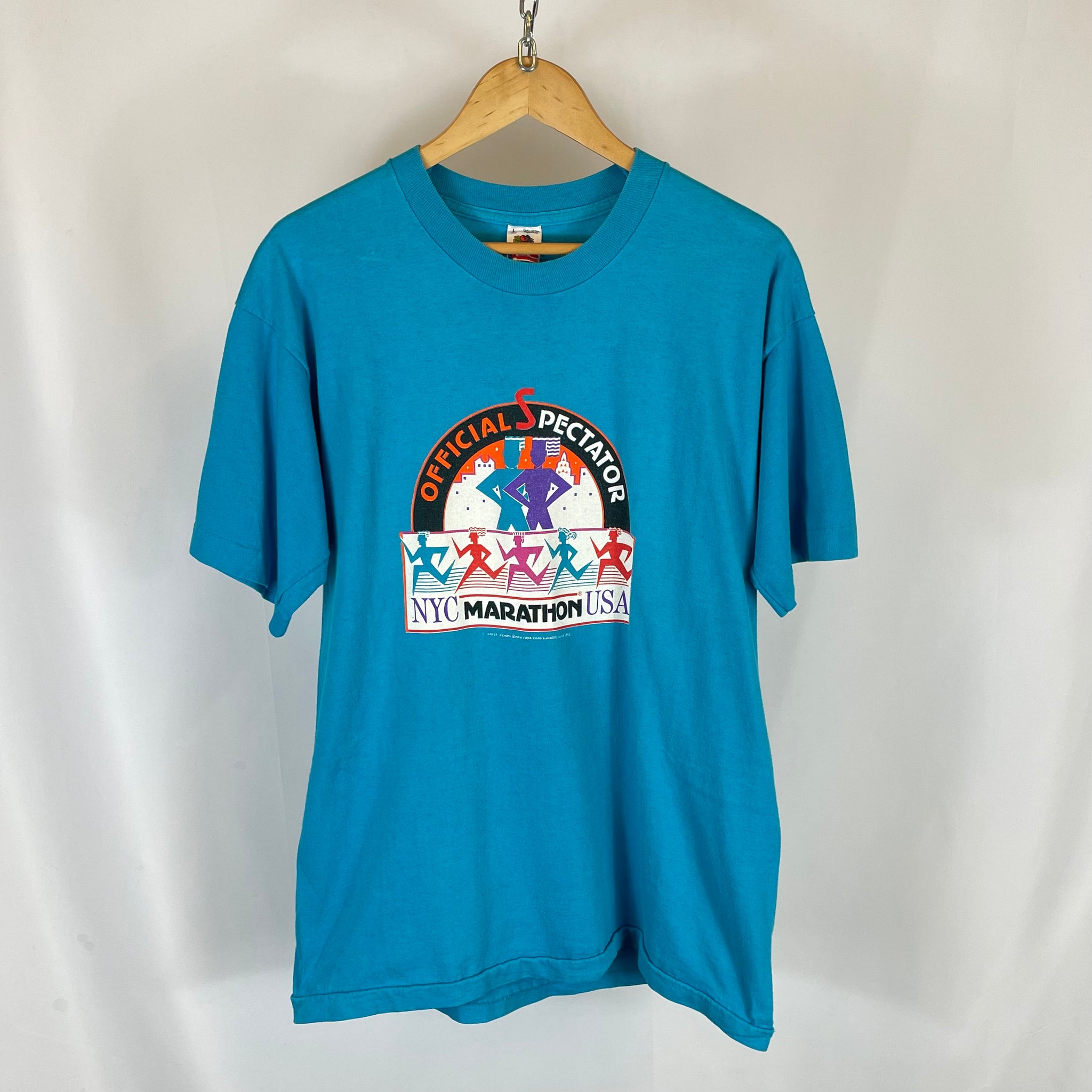 00s NYC Marathon Blue T-Shirt (L)