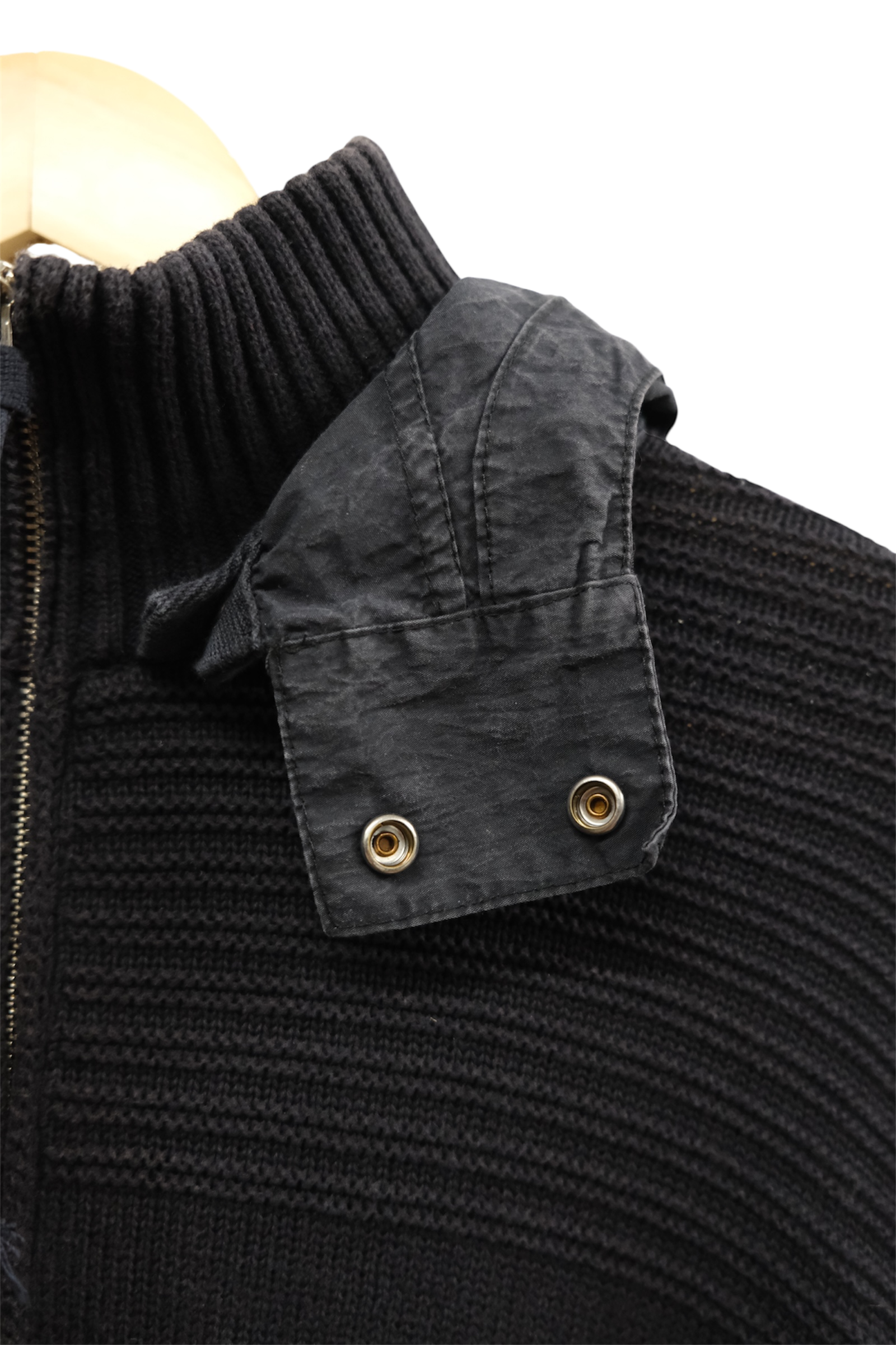 CP Company knitted zip hooded jacket