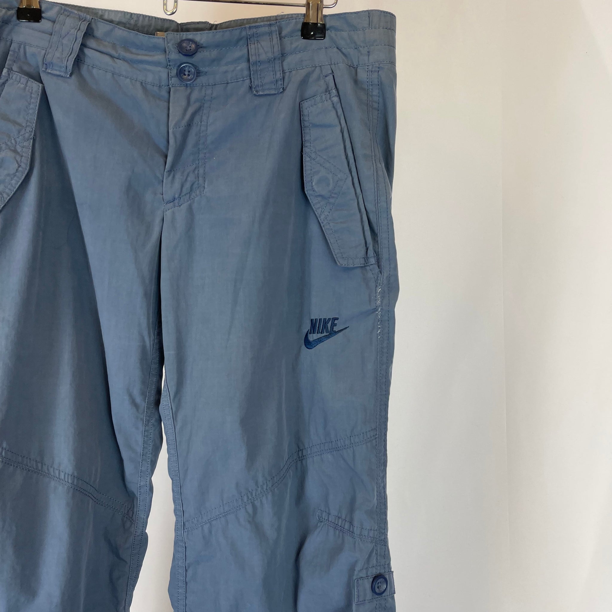 00s Nike Navy Spellout Bottoms (M)