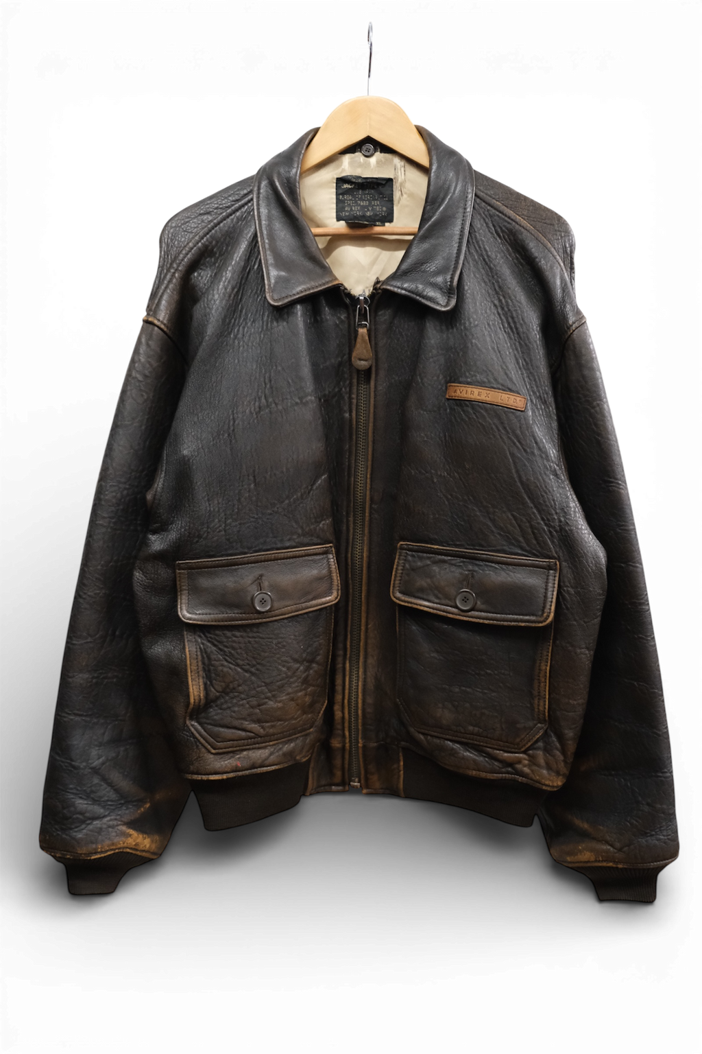Brown Avirex Leather Jacket