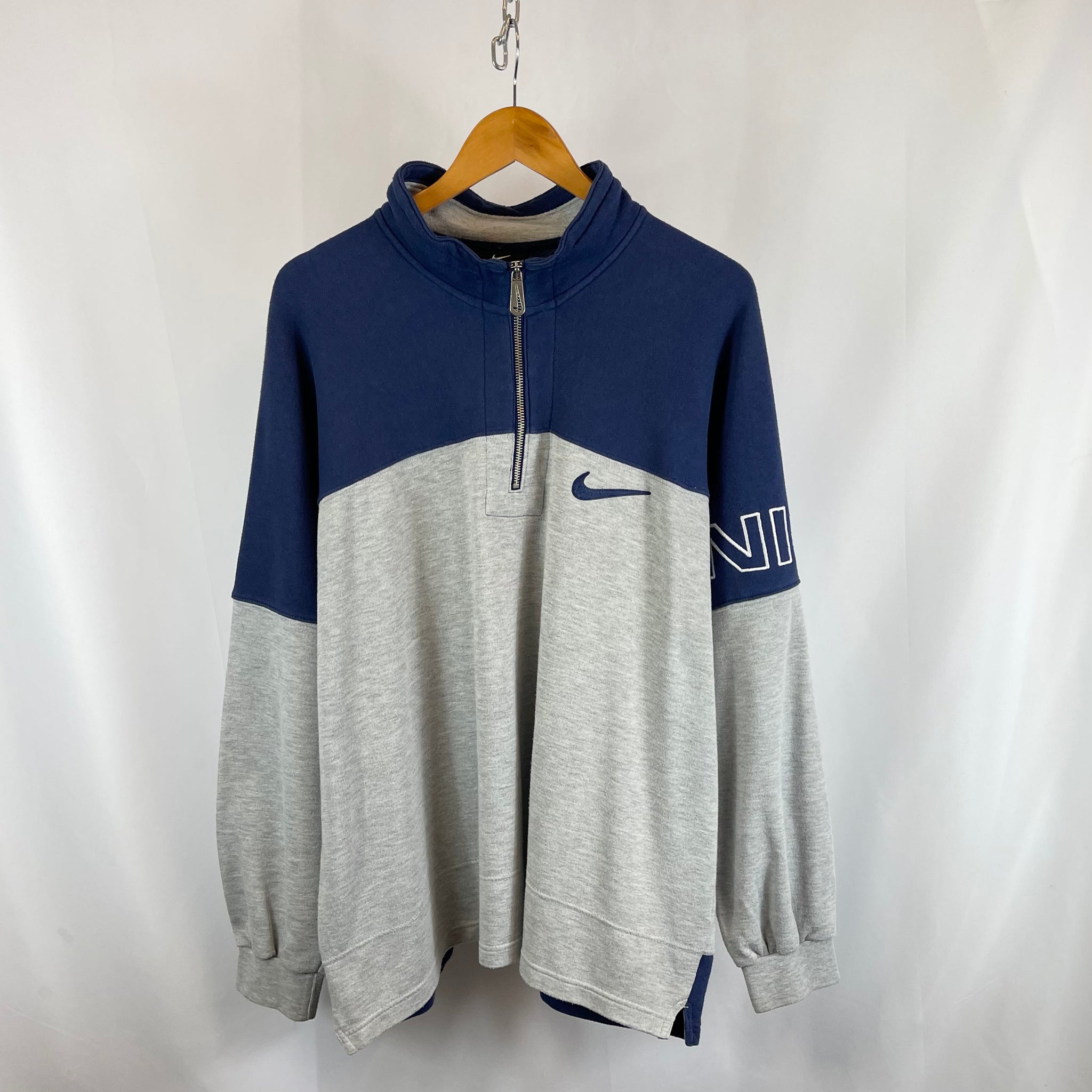 90s Nike Quarter Zip Sweatshirt (L)