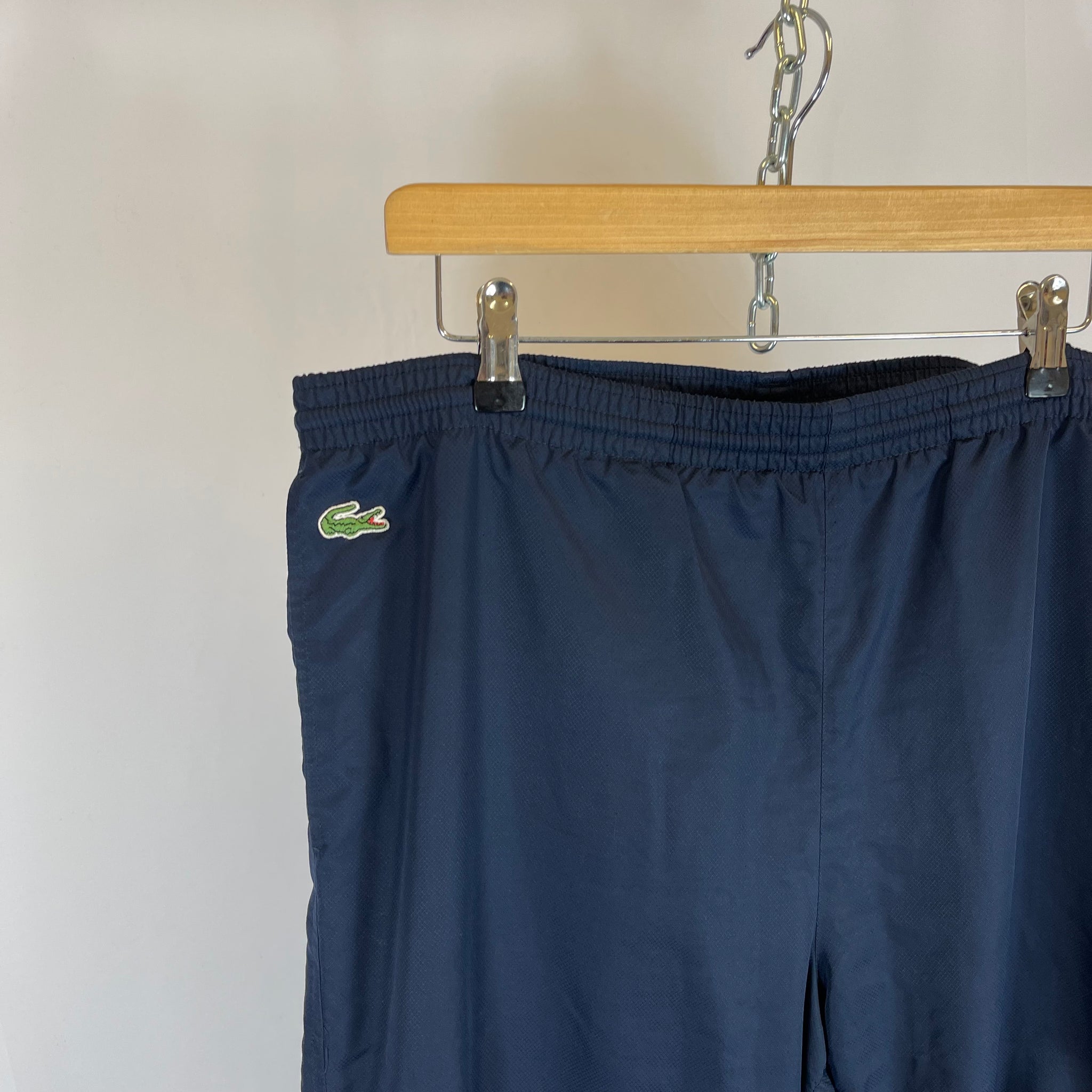 90s Lacoste Navy Jogger Bottms (XL)