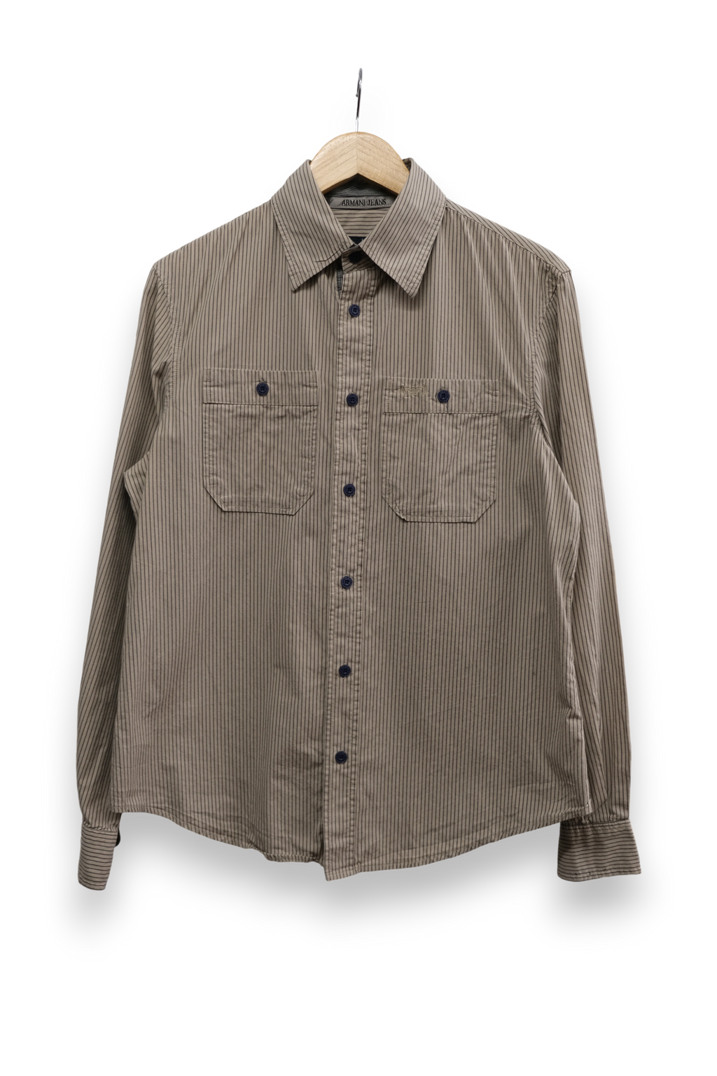 Armani Jeans pin striped shirt