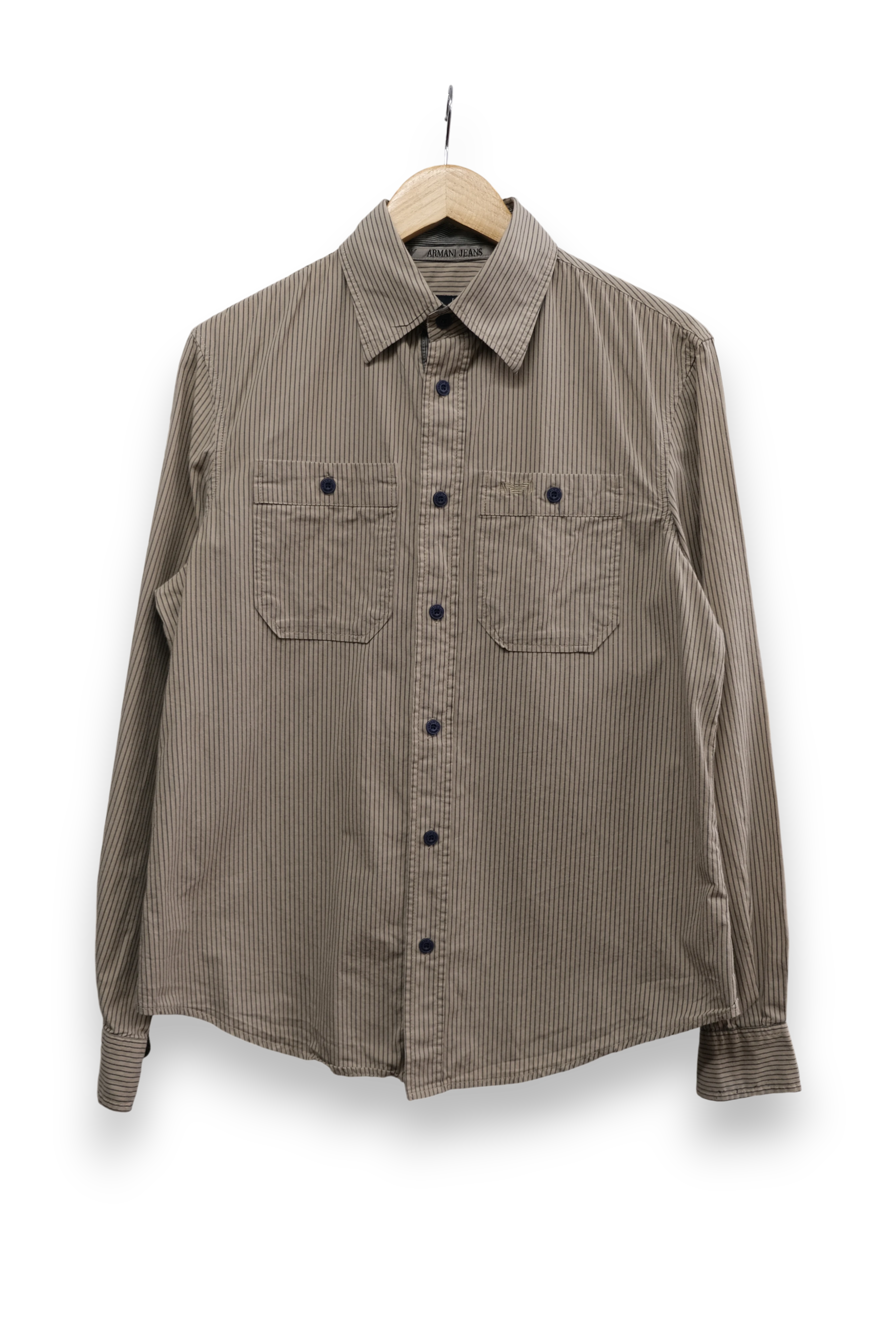 Armani Jeans pin striped shirt