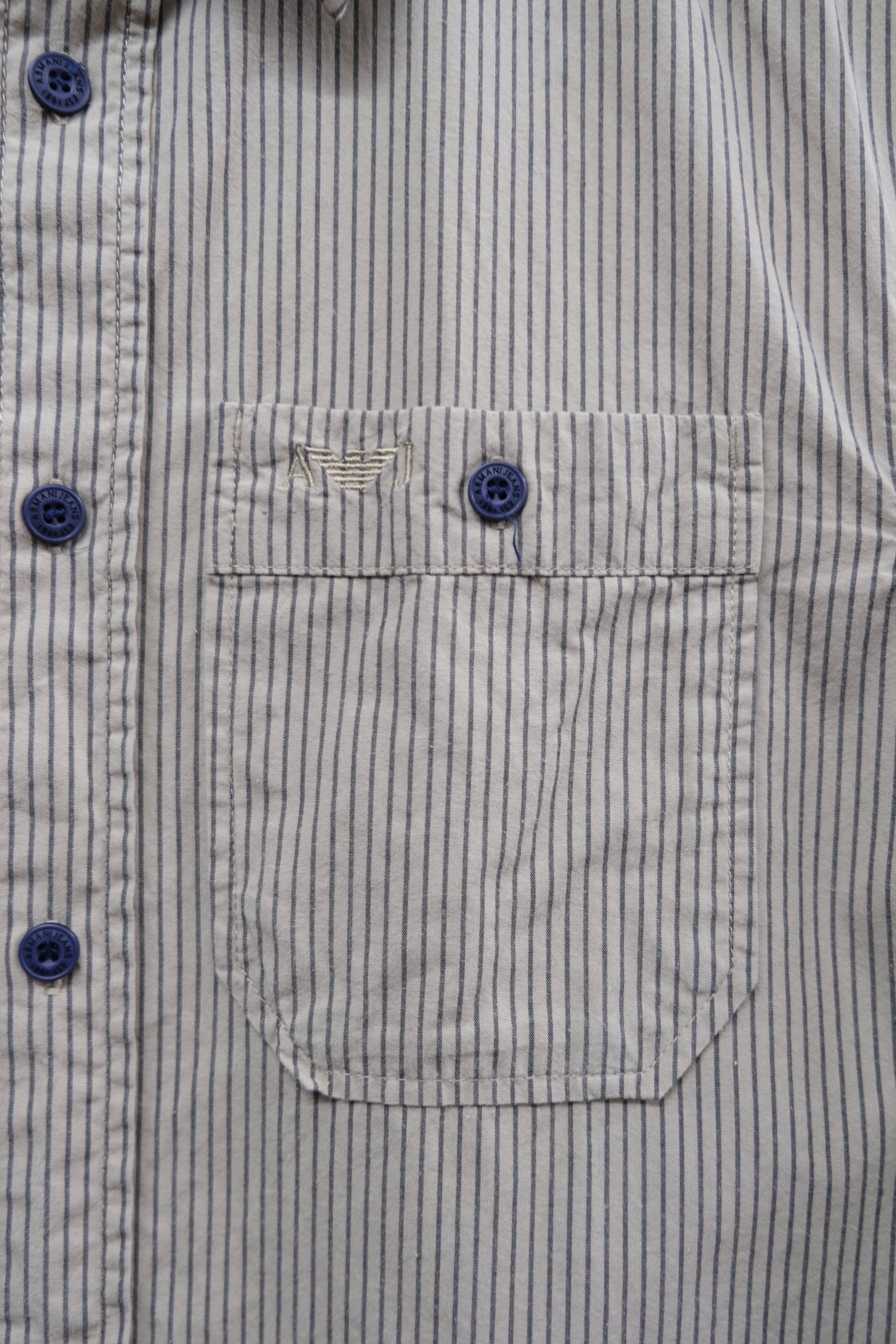 Armani Jeans pin striped shirt