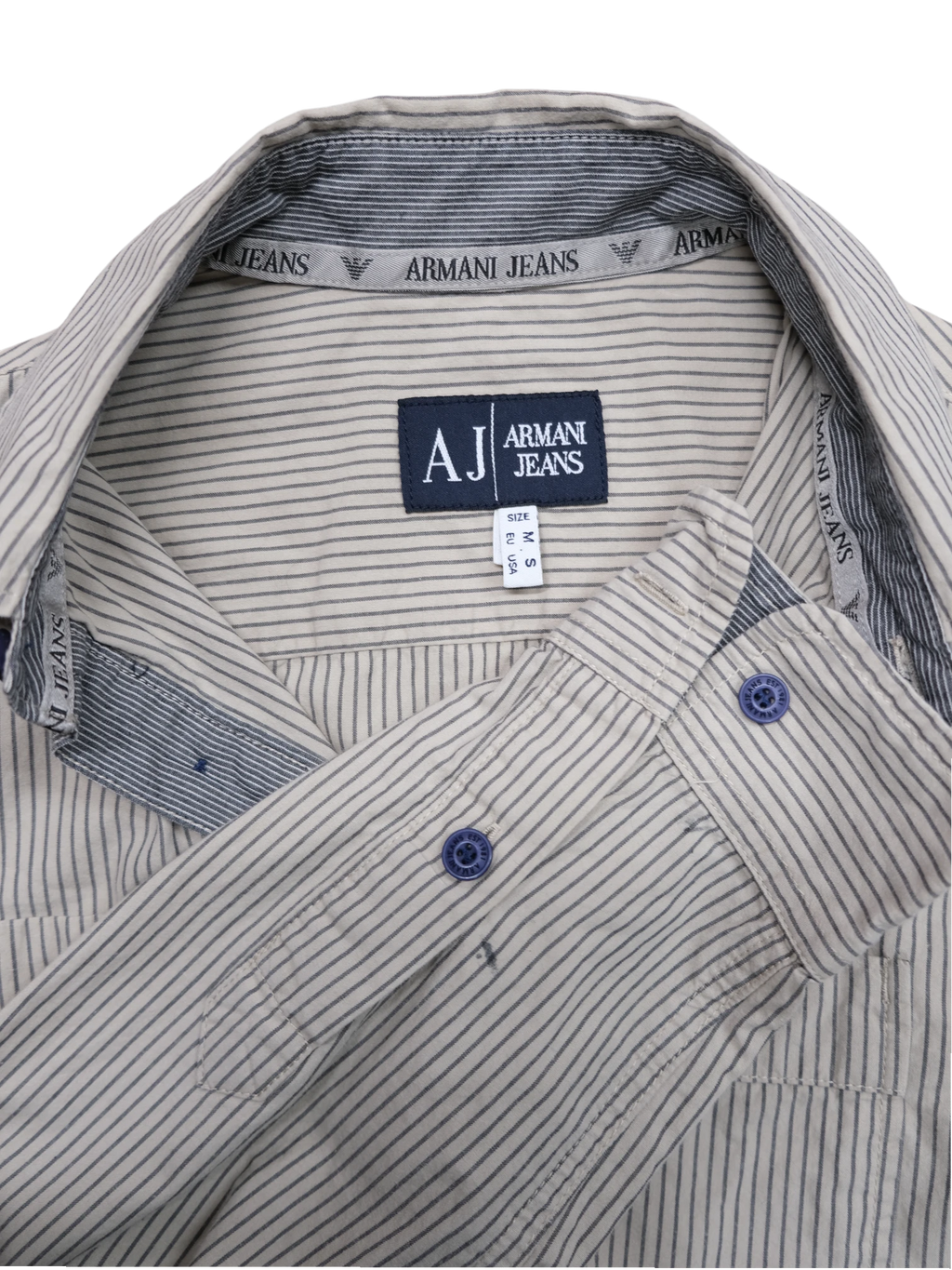 Armani Jeans pin striped shirt