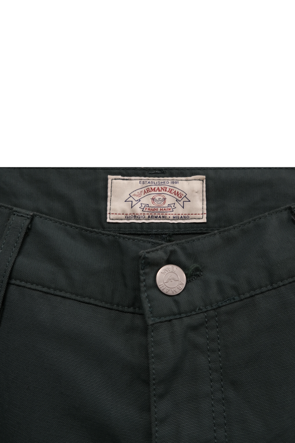Armani Jeans green carpenter trousers
