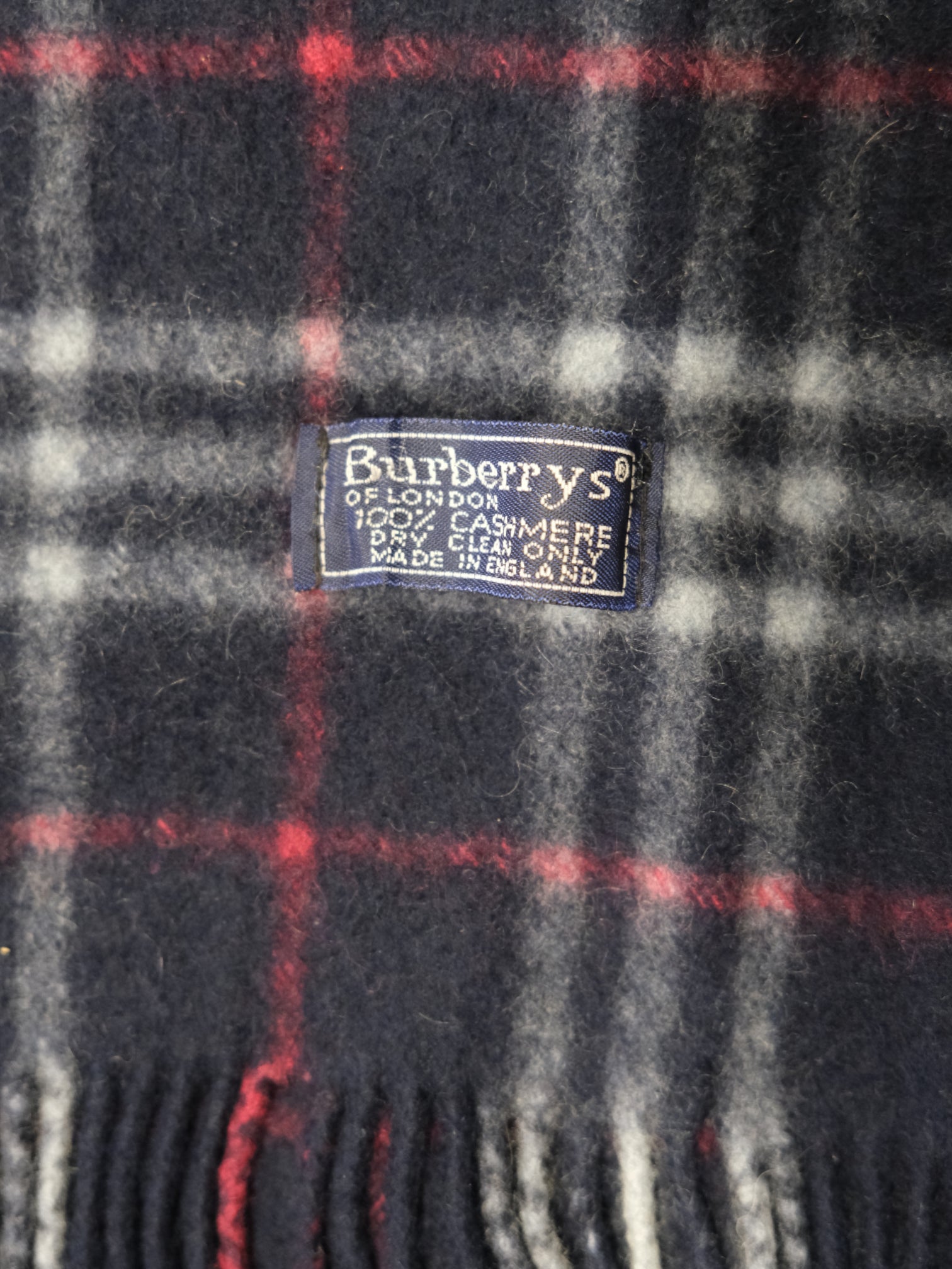 Vintage 100% Cashmere Burberry scarf
