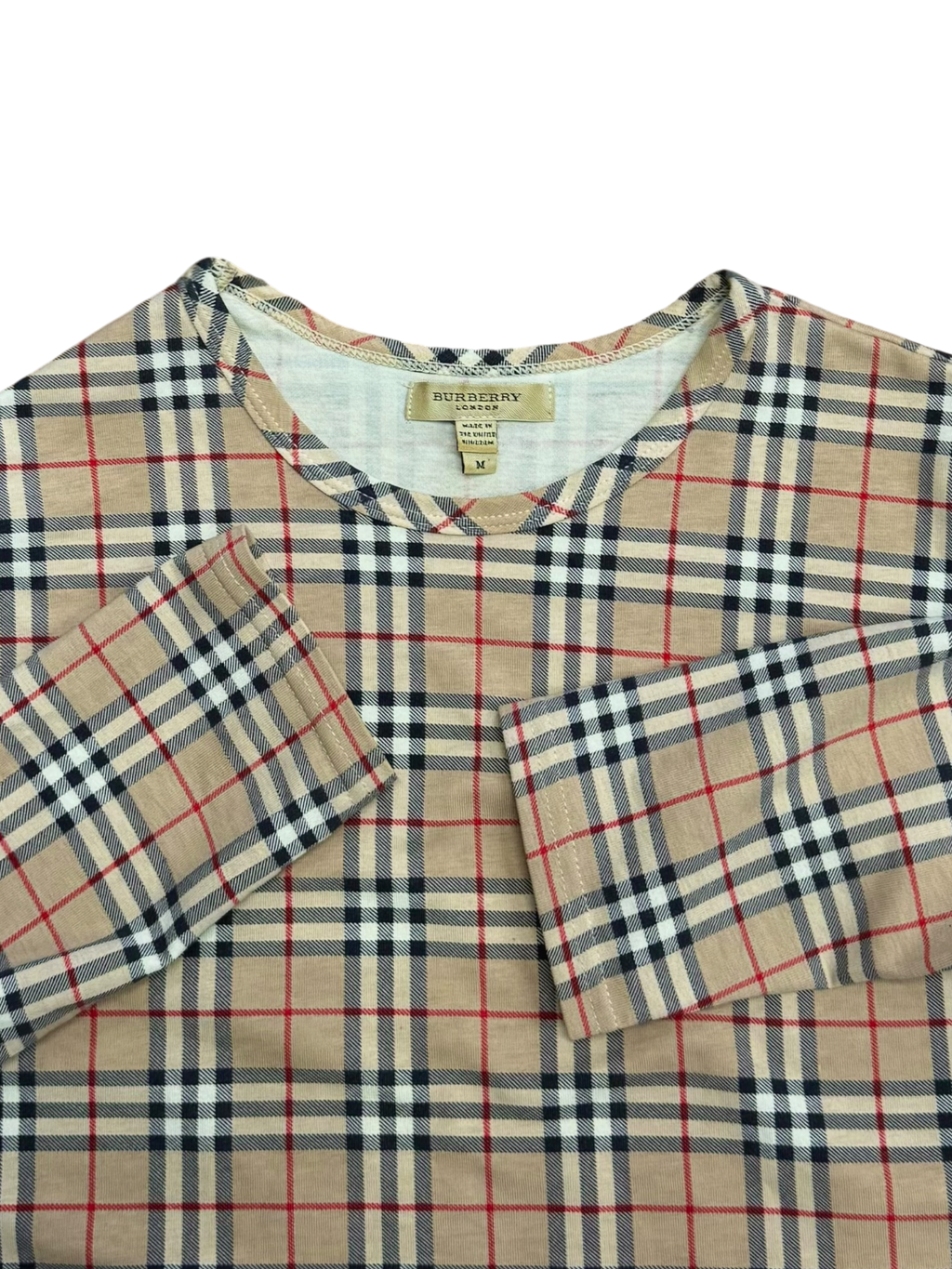 WMNS Vintage Burberry Nova Check L/S Top