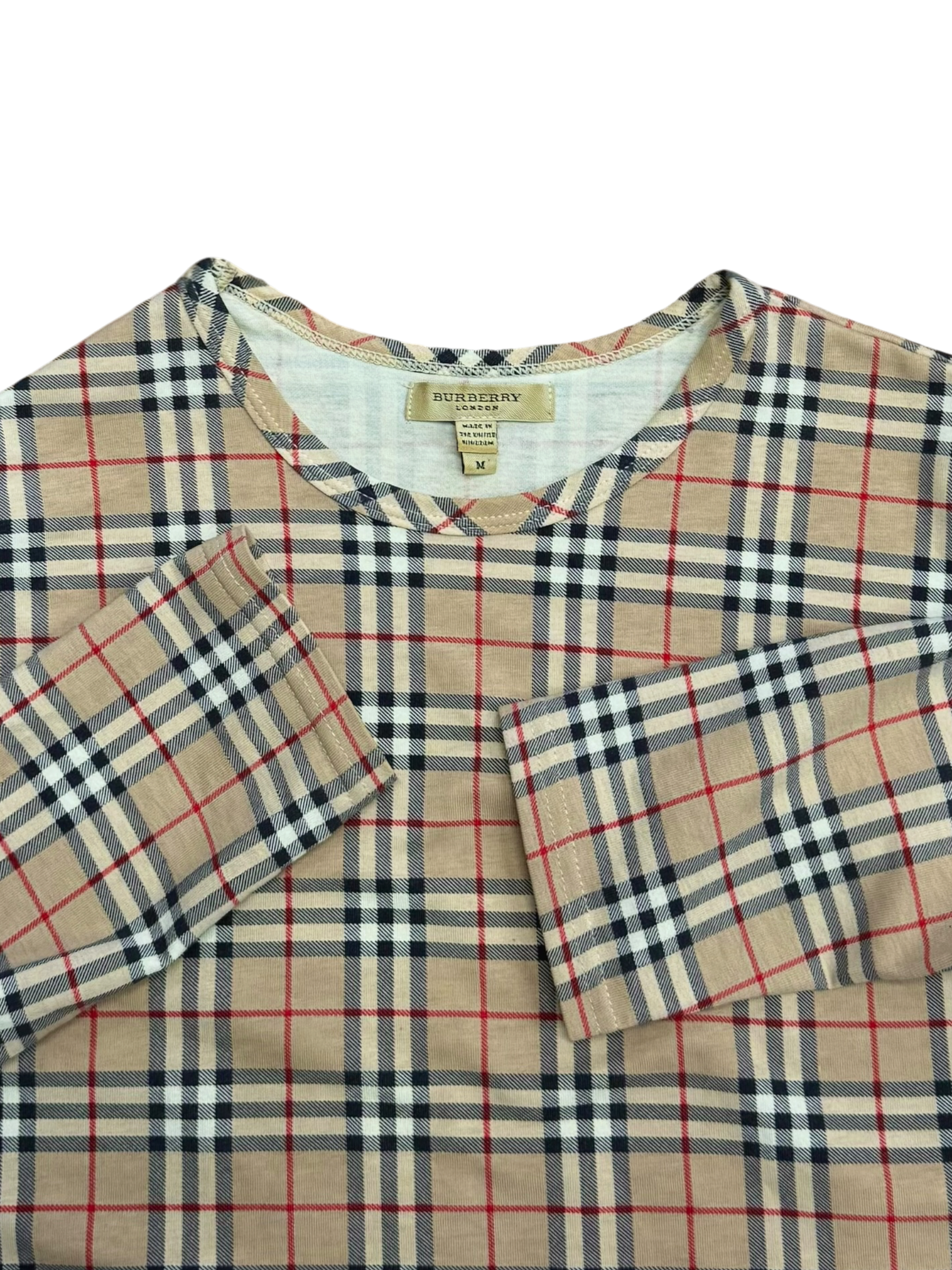WMNS Vintage Burberry Nova Check L/S Top
