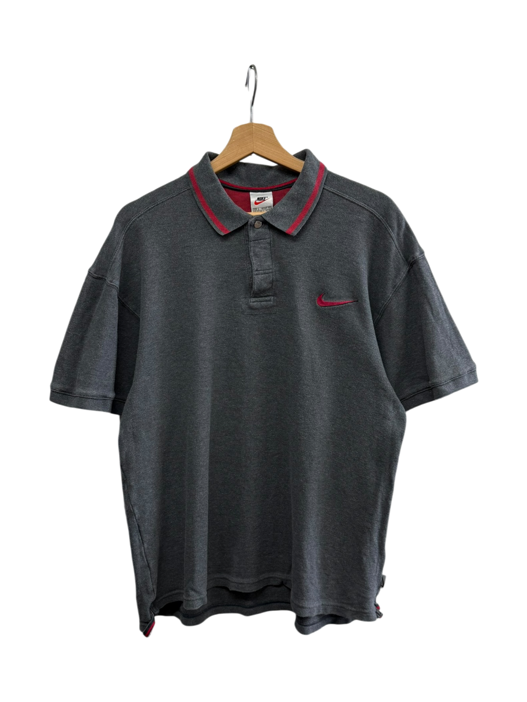 90s Nike Grey Polo Shirt