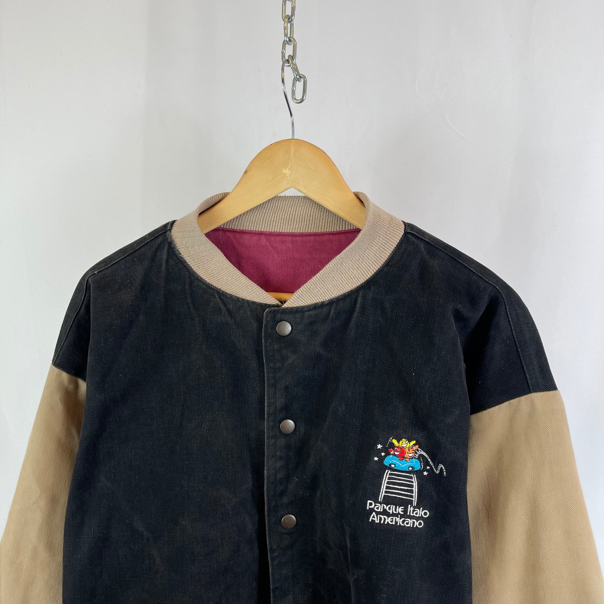 Vintage 90s Suede Bomber Jacket (L)