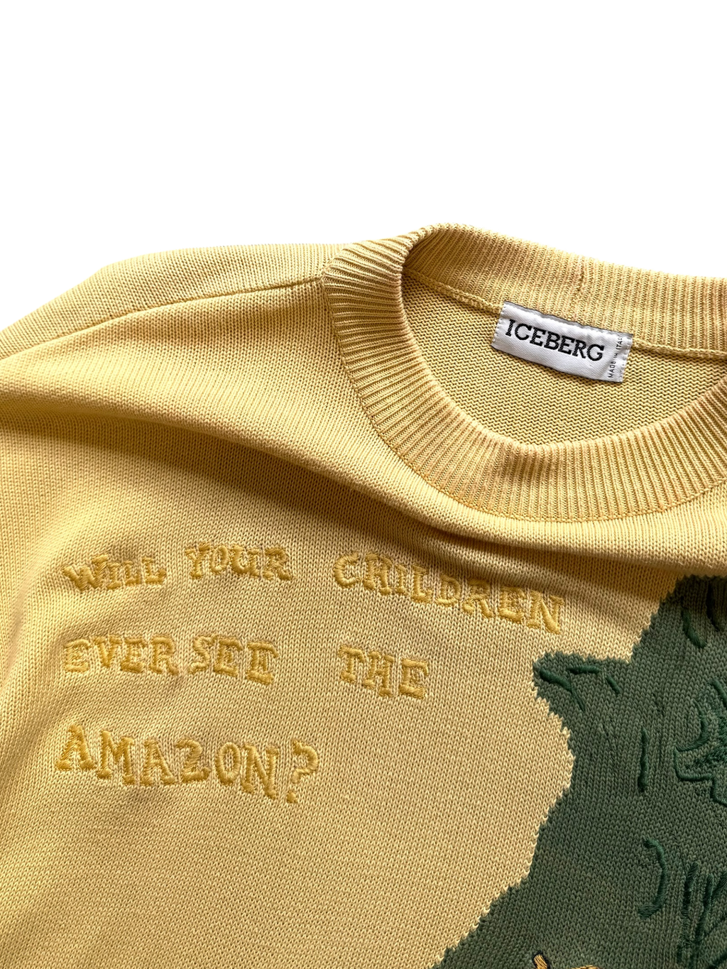 RARE 90s Iceberg Jeans Jungle Book Knitted Sweat