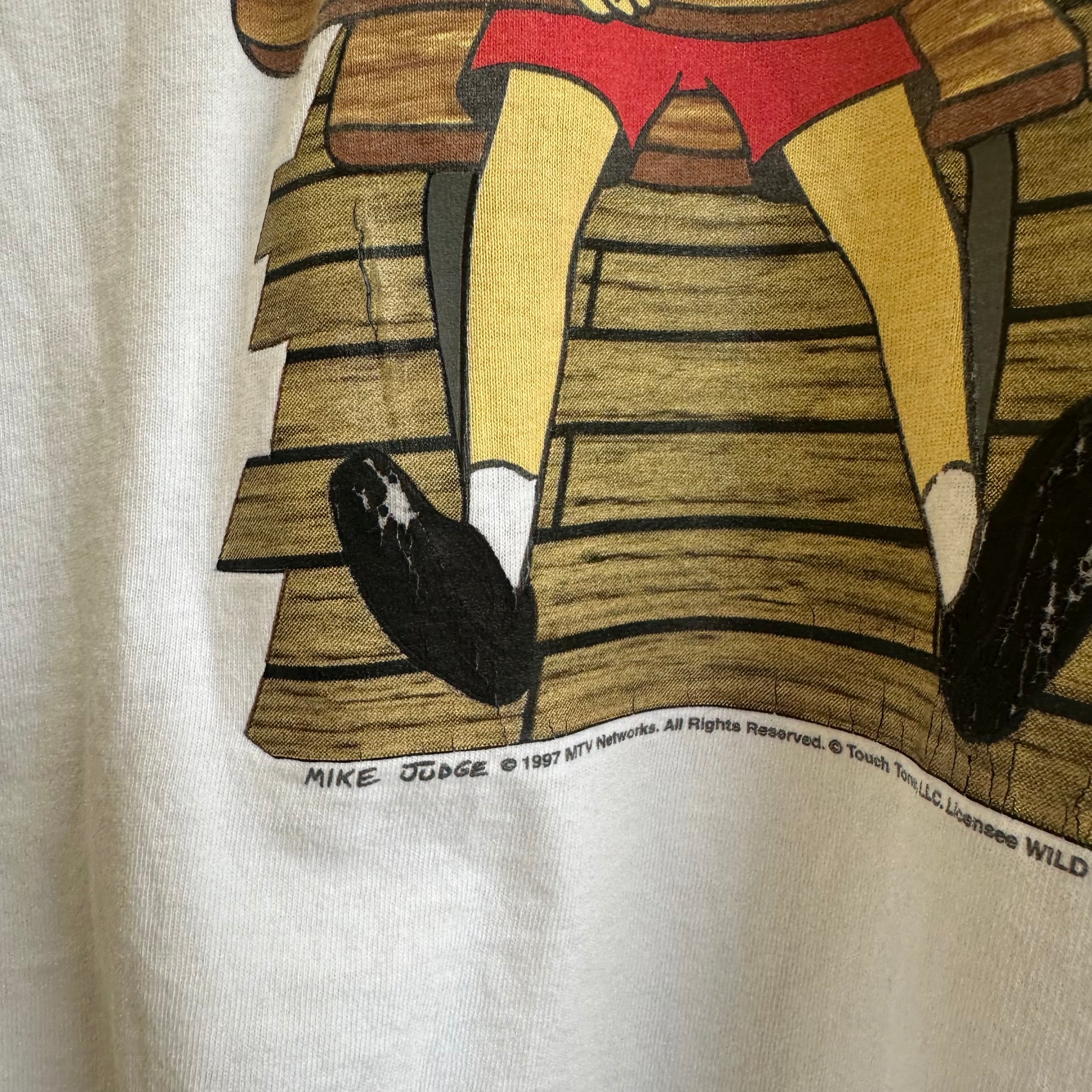 Vintage 1997 Beavis and Butthead Graphic T-shirt (L)