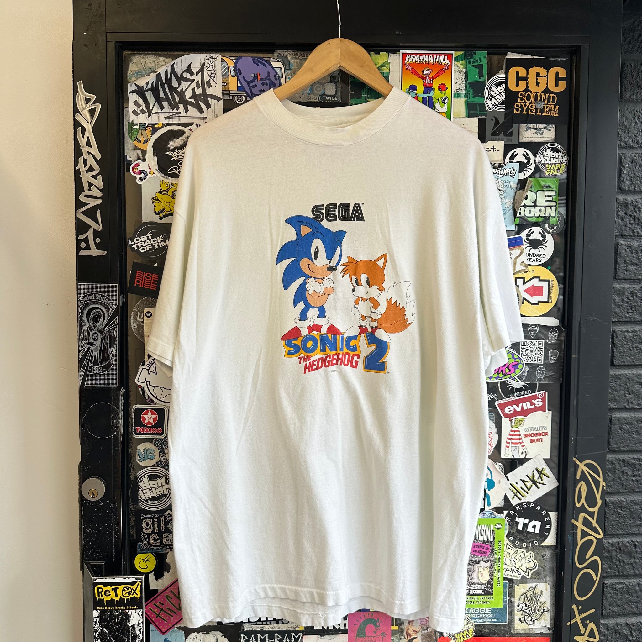 Vintage 1993 Sega Sonic The Hedgehog Graphic T-shirt (XL)