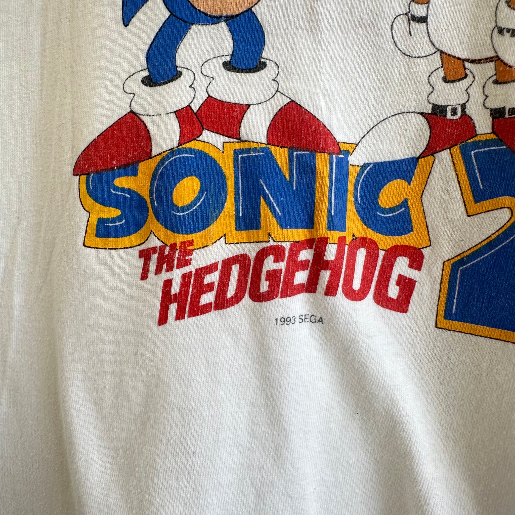 Vintage 1993 Sega Sonic The Hedgehog Graphic T-shirt (XL)
