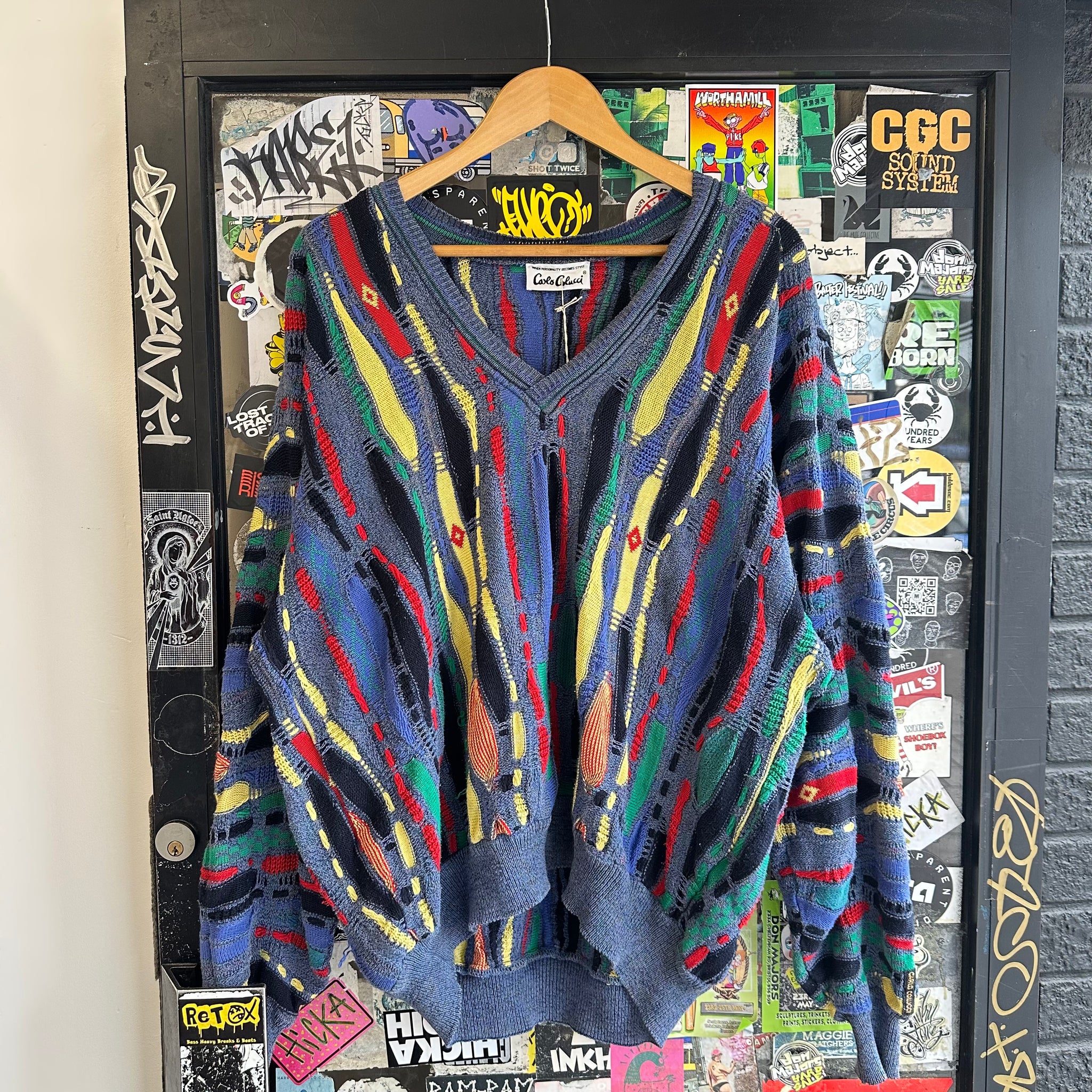Vintage 90s Coco Colucci V-Neck Knit (L)