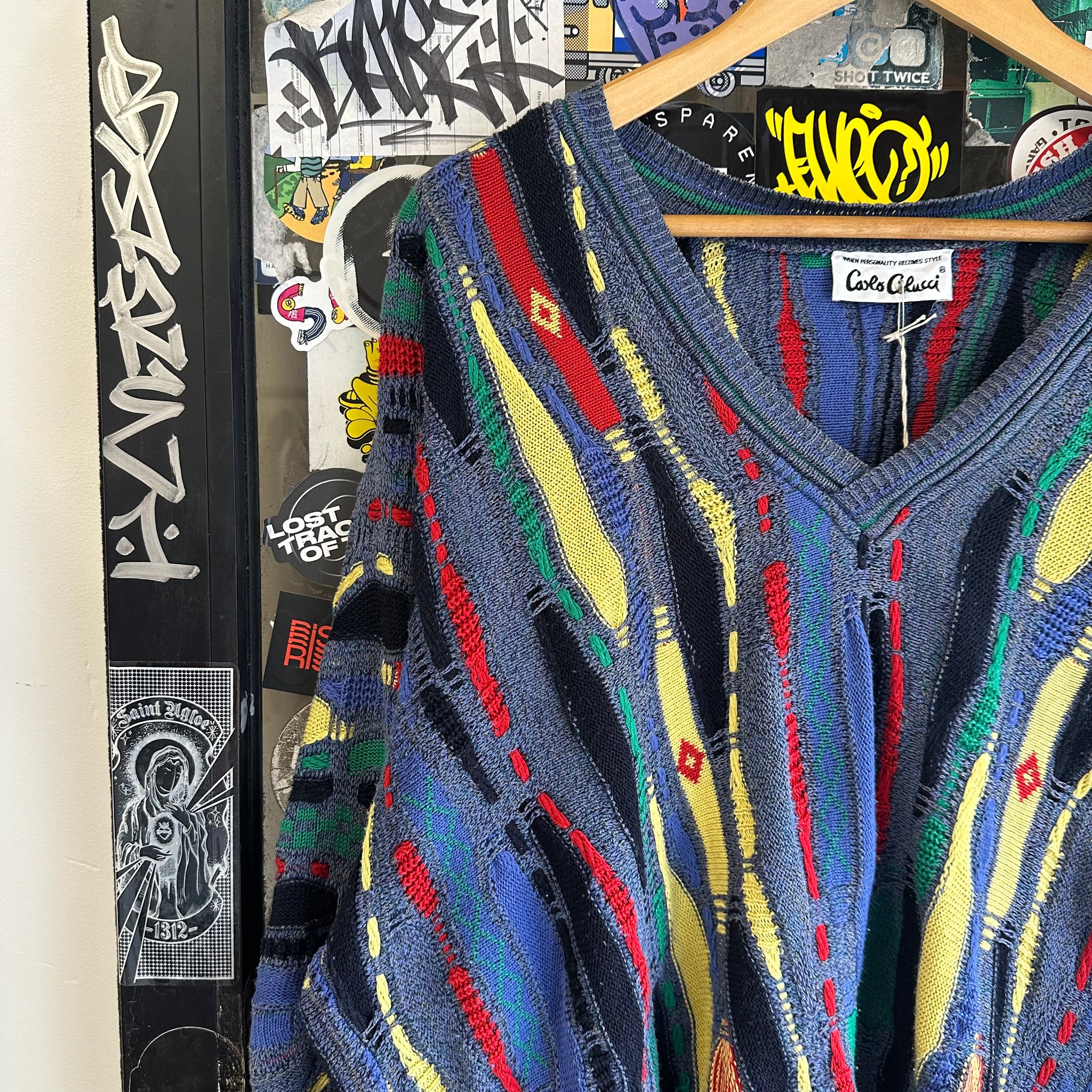Vintage 90s Coco Colucci V-Neck Knit (L)