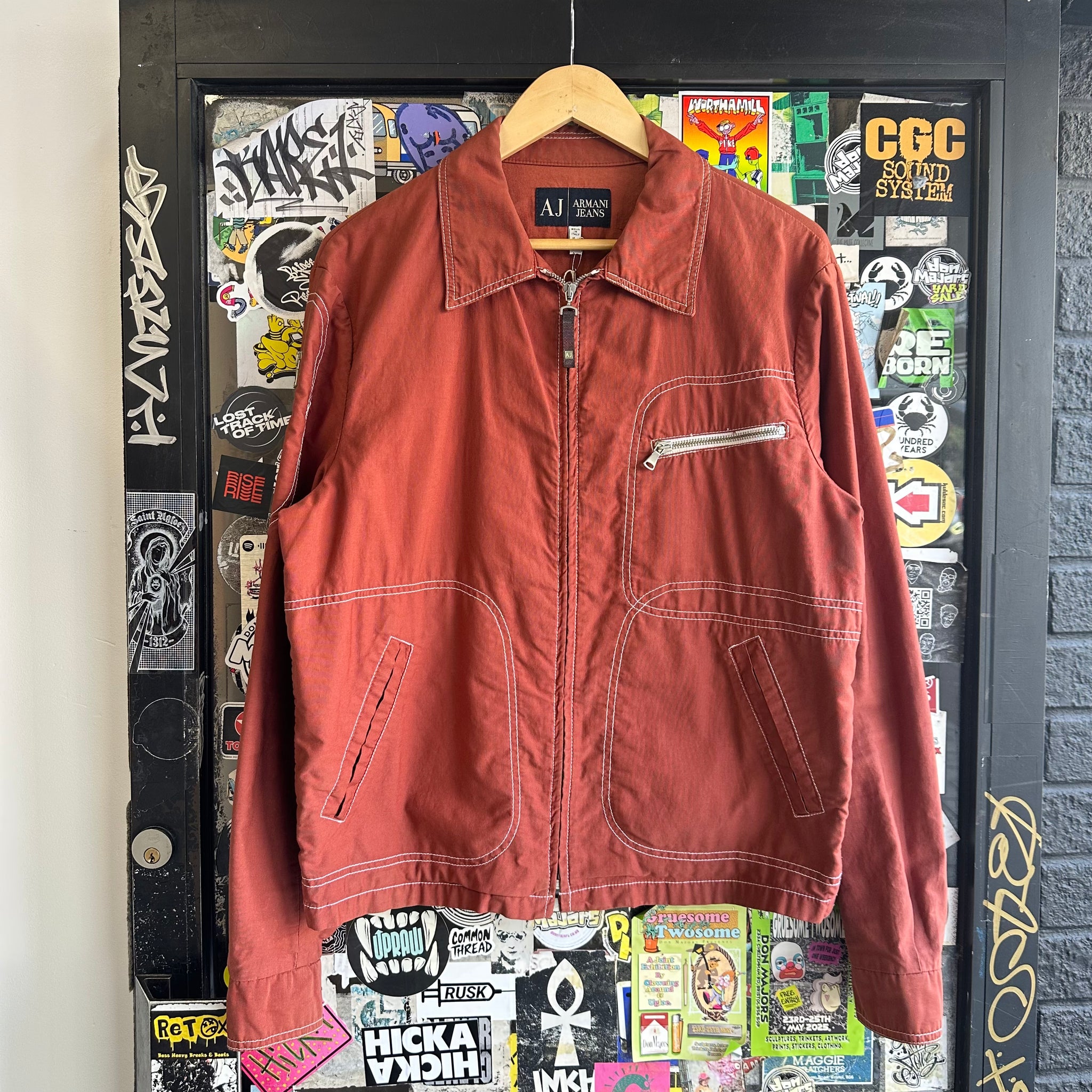 Vintage Armani Jeans Technical Zip Jacket (M)