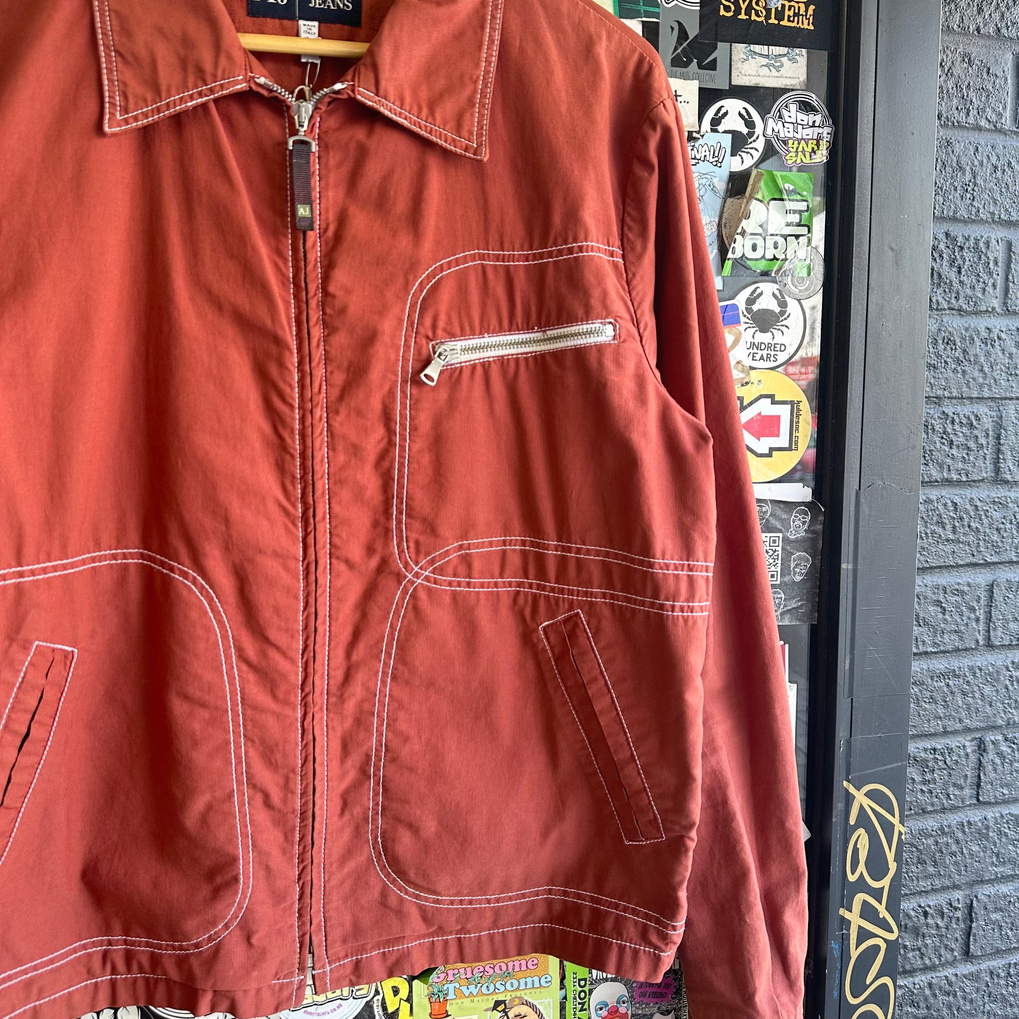 Vintage Armani Jeans Technical Zip Jacket (M)