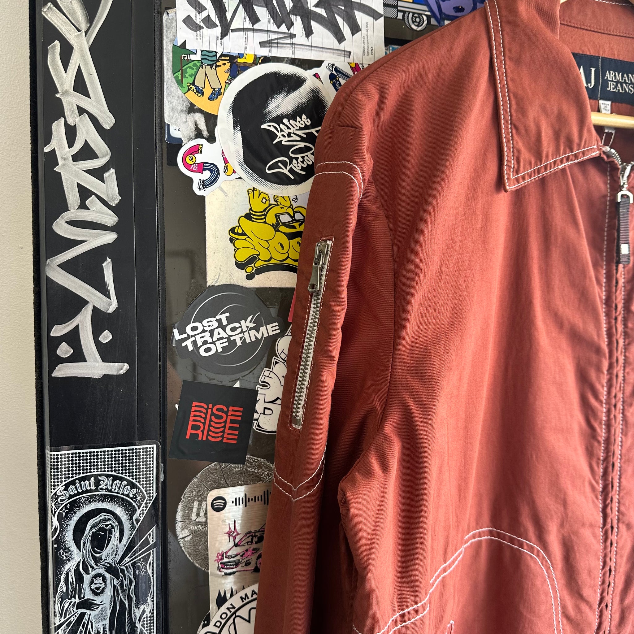 Vintage Armani Jeans Technical Zip Jacket (M)