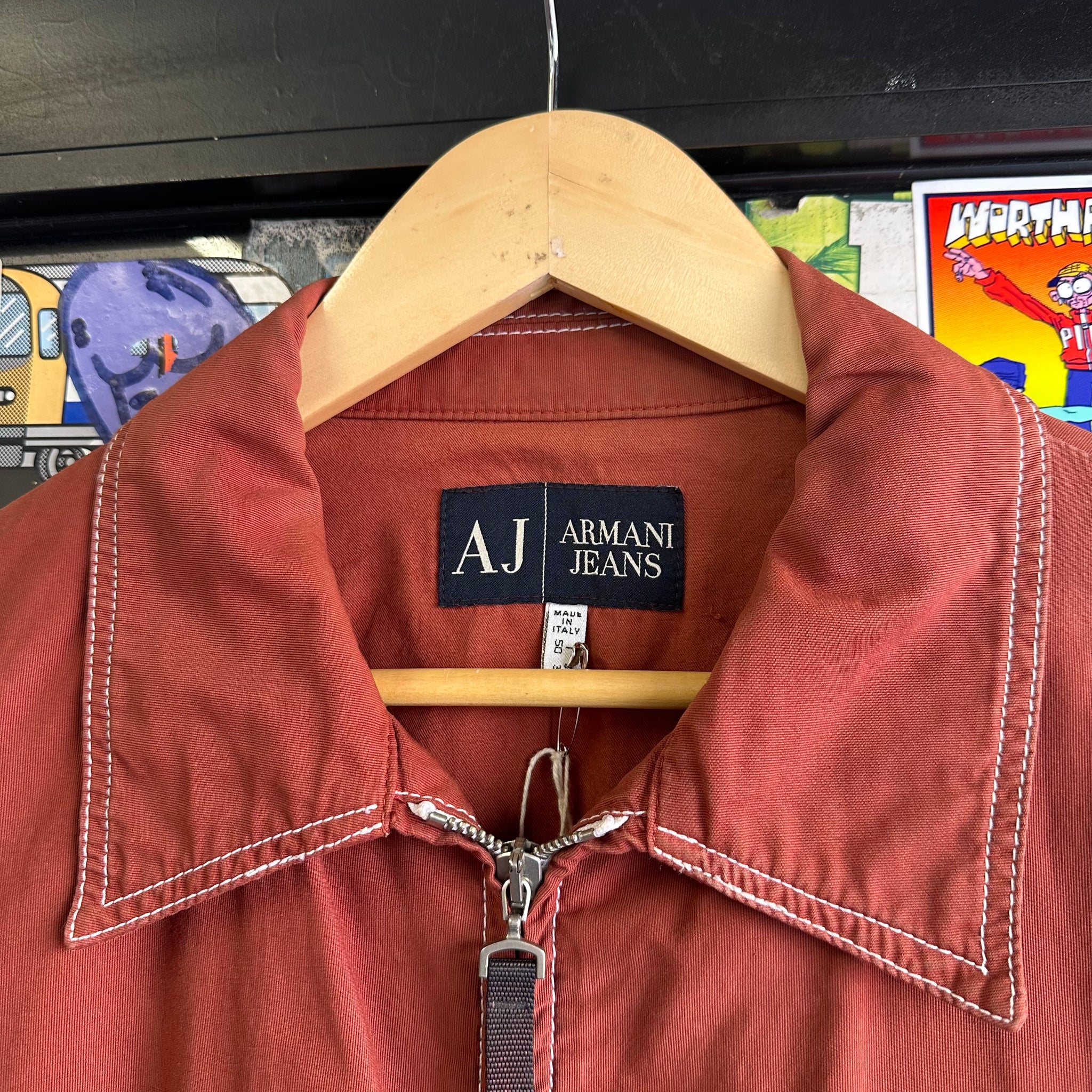 Vintage Armani Jeans Technical Zip Jacket (M)