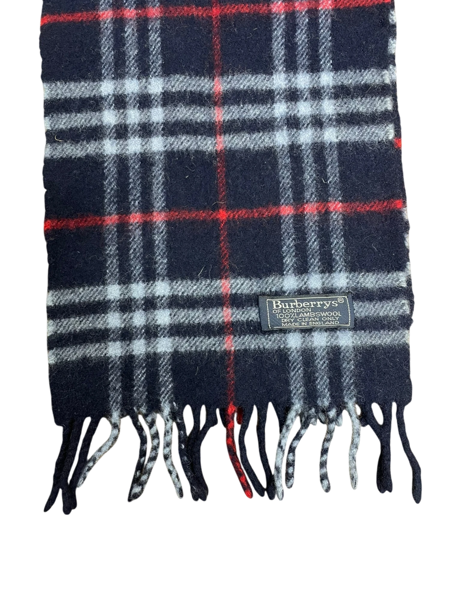 Vintage 100% wool Burberry scarf