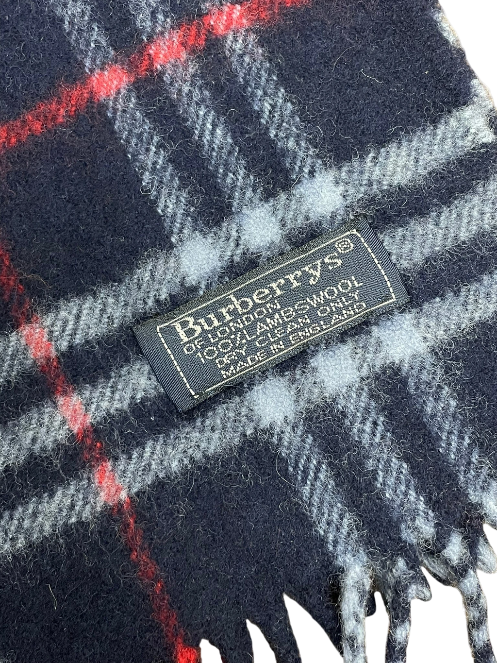 Vintage 100% wool Burberry scarf