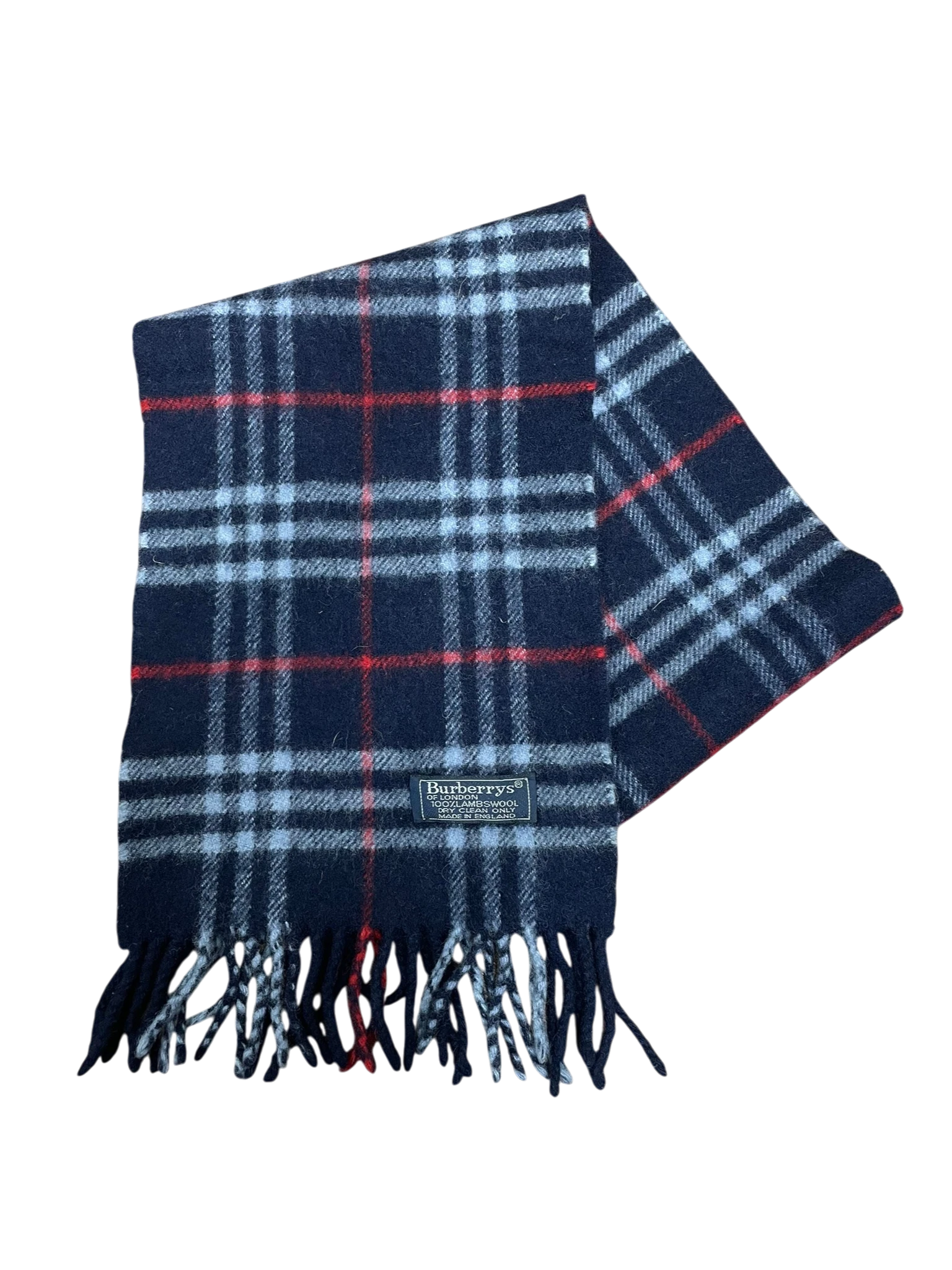 Vintage 100% wool Burberry scarf