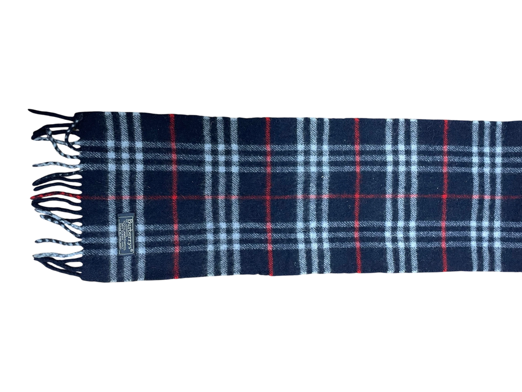 Vintage 100% wool Burberry scarf