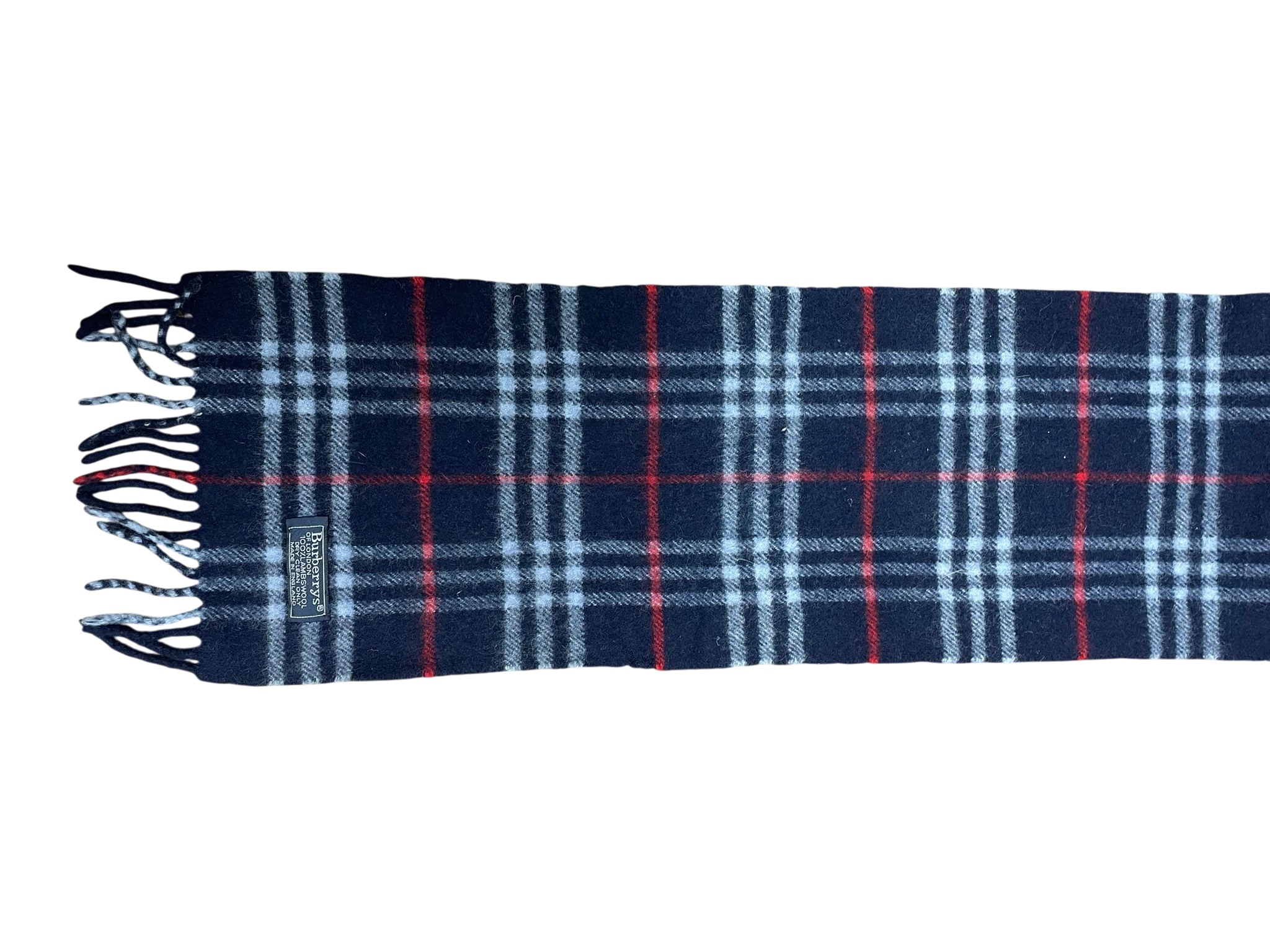 Vintage 100% wool Burberry scarf