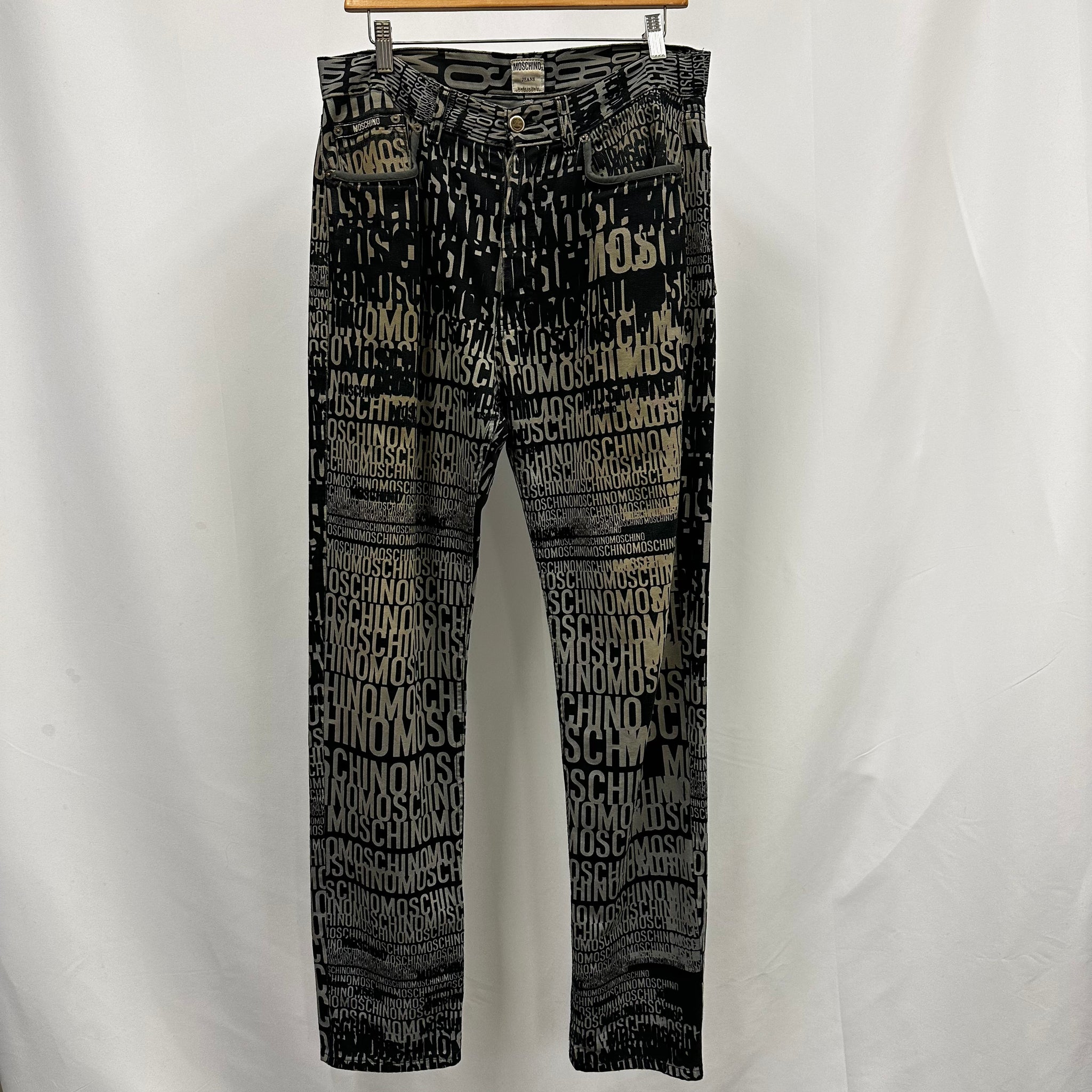 00's Moschino Monogram Jeans (32r)