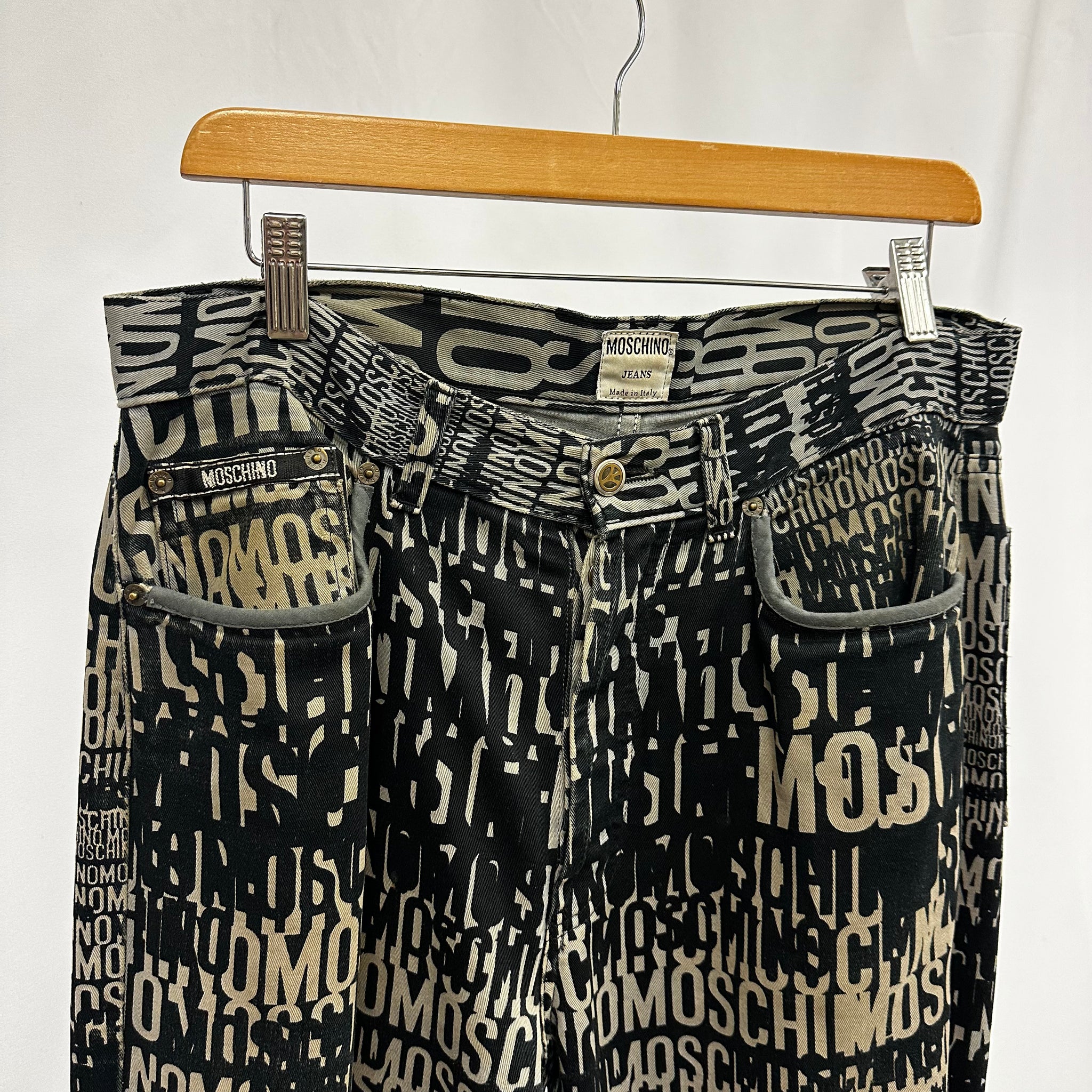 00's Moschino Monogram Jeans (32r)