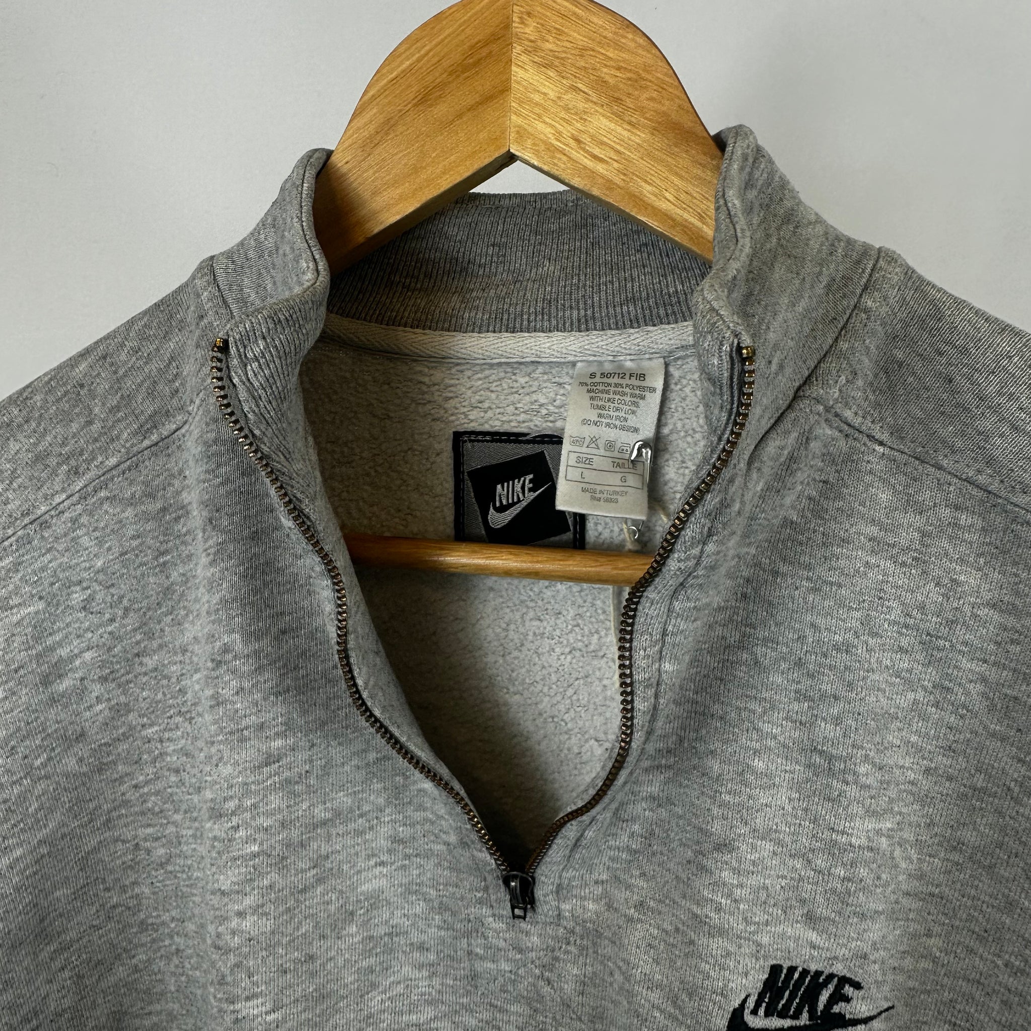 90's Nike 1/4 Zip Sweatshirt (L)