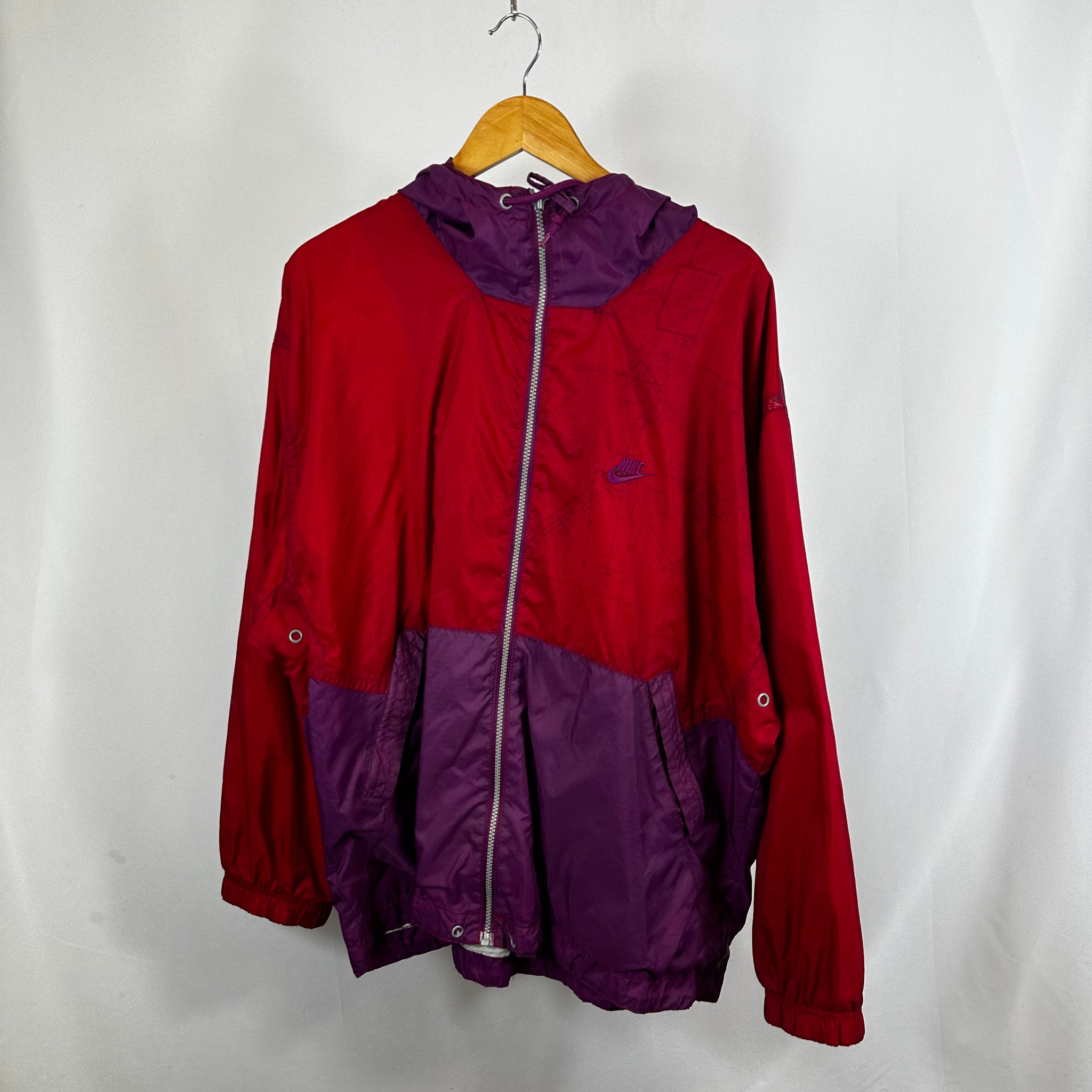 90's Nike Zip Up Windbreaker Jacket (L)