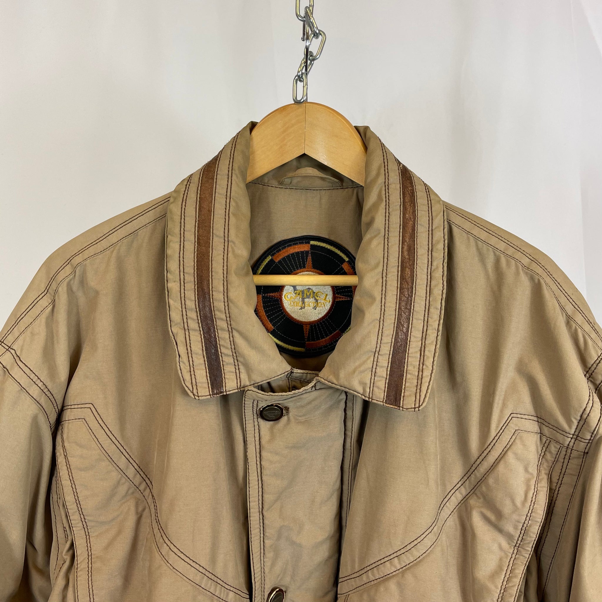 90's Camel Padded Jacket (XL)