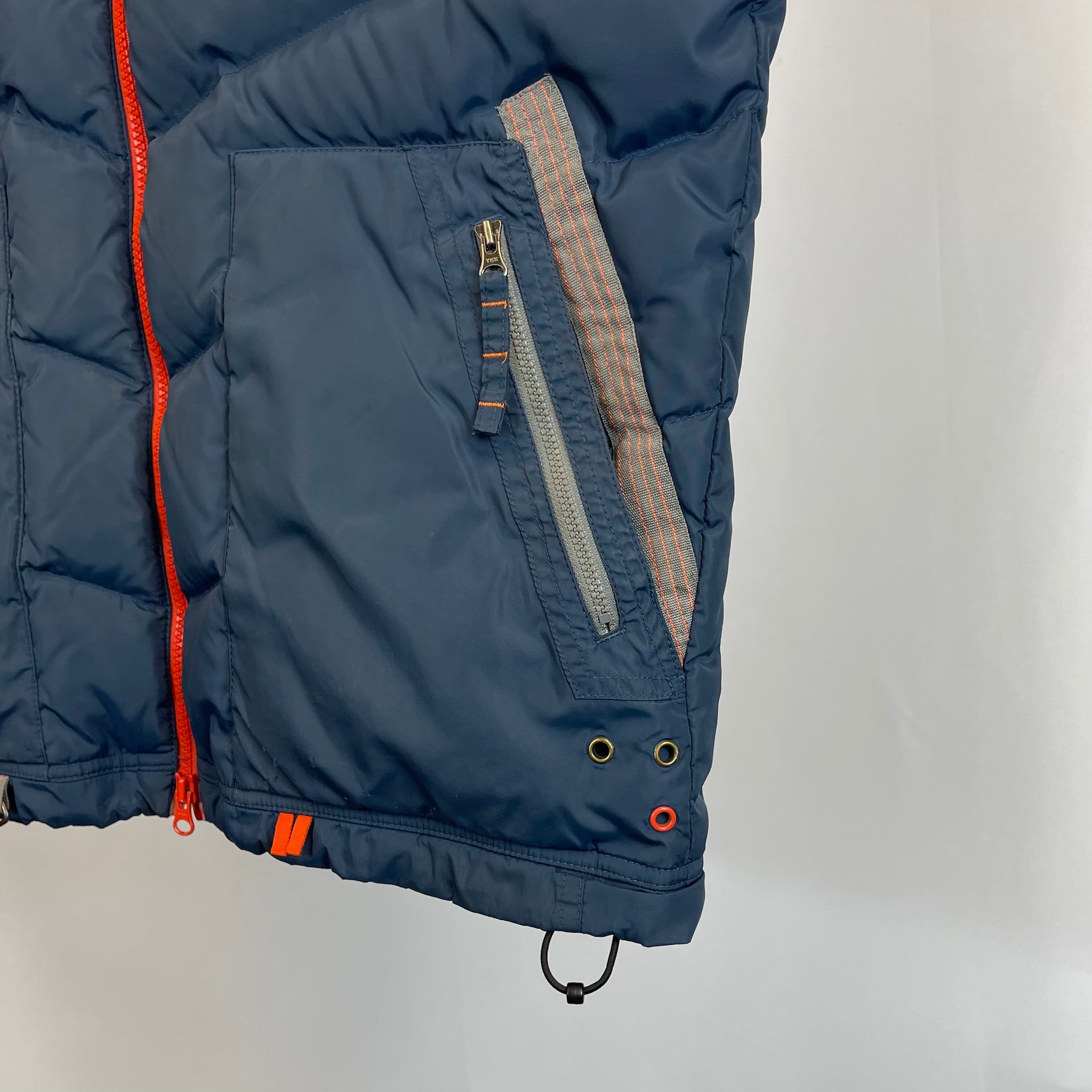 00's Nike Navy Puffer Gilet (L)